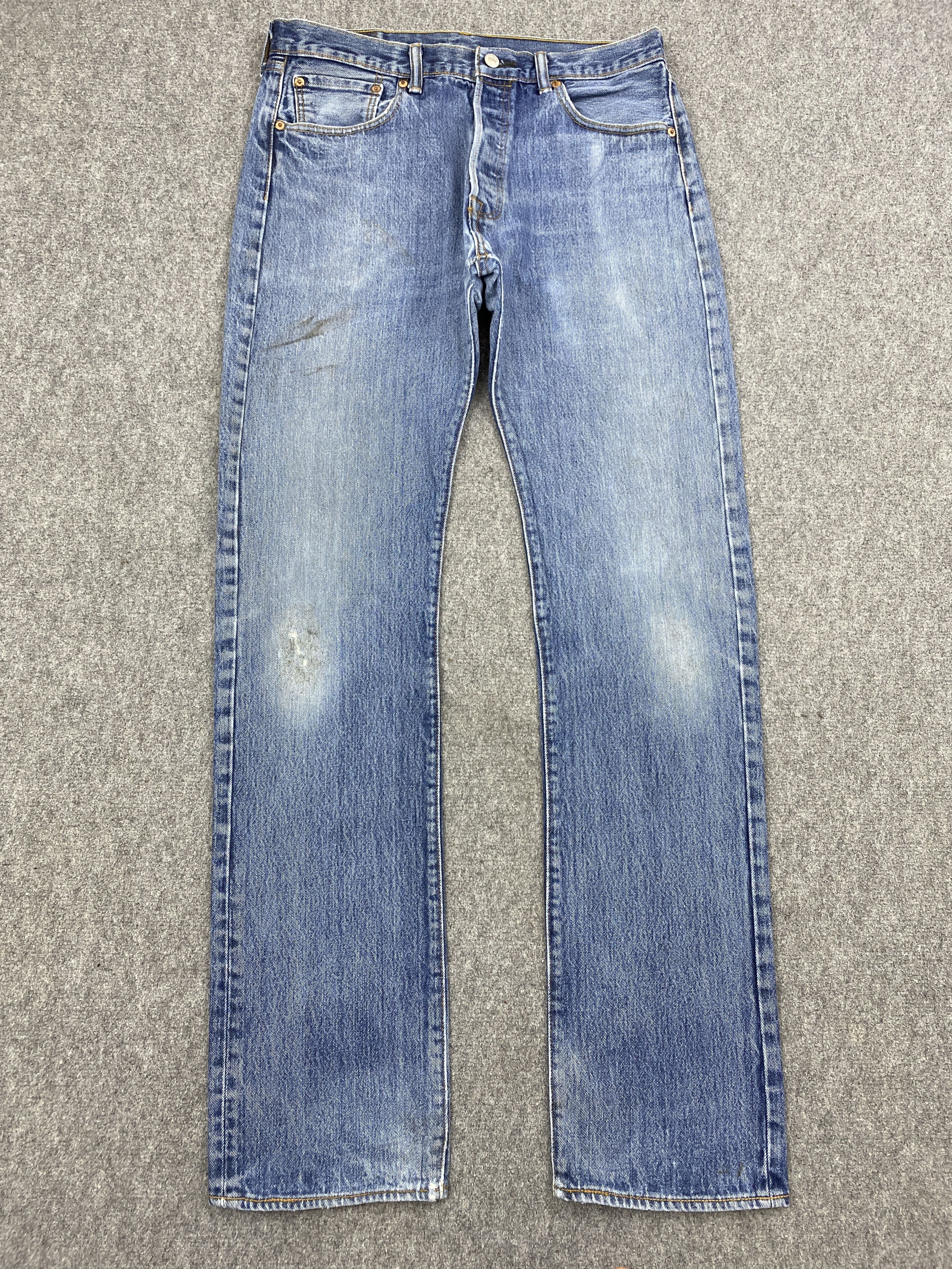 Levi's × Vintage Vintage Levi's 501 Blue Faded Jeans DP2807 Size US 34 / EU 50 - 1 Thumbnail