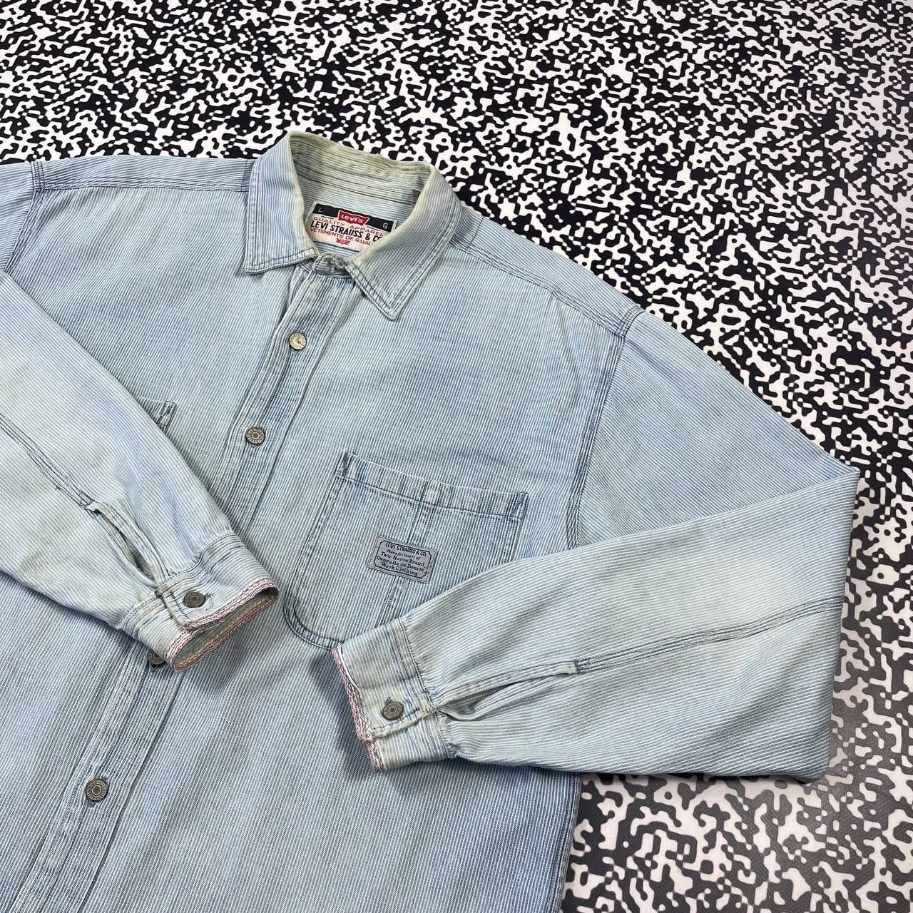 Levi's Vintage Clothing Vintage 90s Levis Rare Western Work Wear Style Shirt Size US L / EU 52-54 / 3 - 9 Thumbnail
