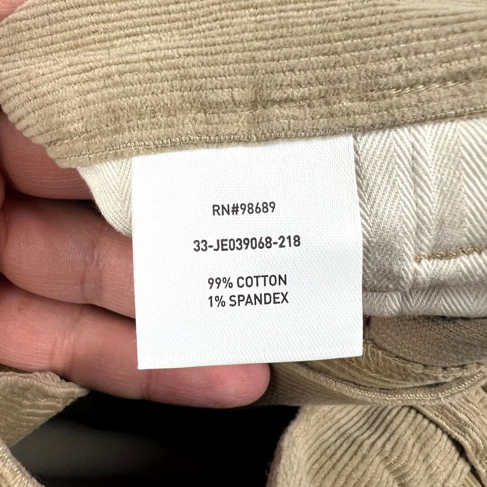 Todd Snyder Todd Snyder Stretch Corduroy Slim Fit Pants 36x32 Mens Beige Chino Huckberry Size US 36 / EU 52 - 4 Thumbnail