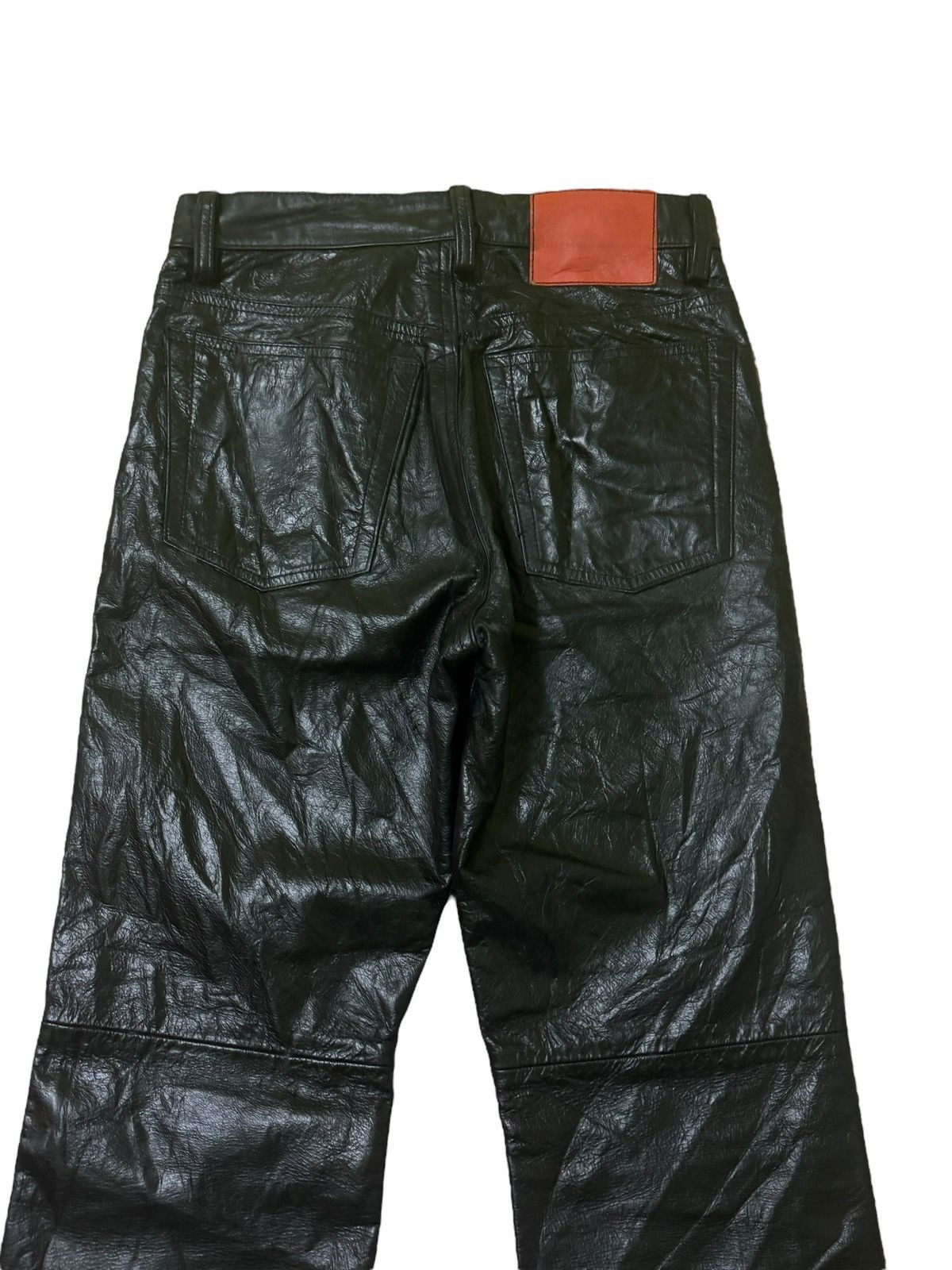 Leather × Vintage VINTAGE RadmesS MEN'S BIGI BLACK FAUX LEATHER Size US 27 - 8 Thumbnail