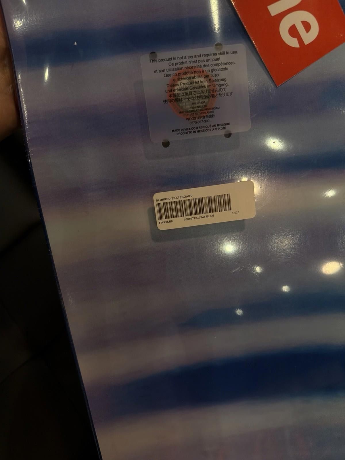 Supreme Supreme Skateboard Blurred Logo Color Red FW23 Brand New Size ONE SIZE - 8 Thumbnail