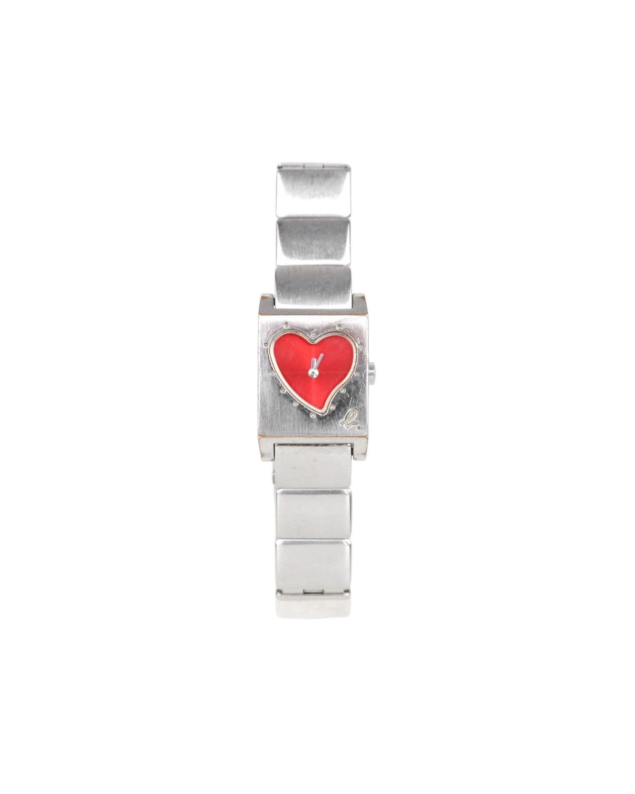 2000S AGNES B HEART FACE BRACELET QUARTZ WATCH