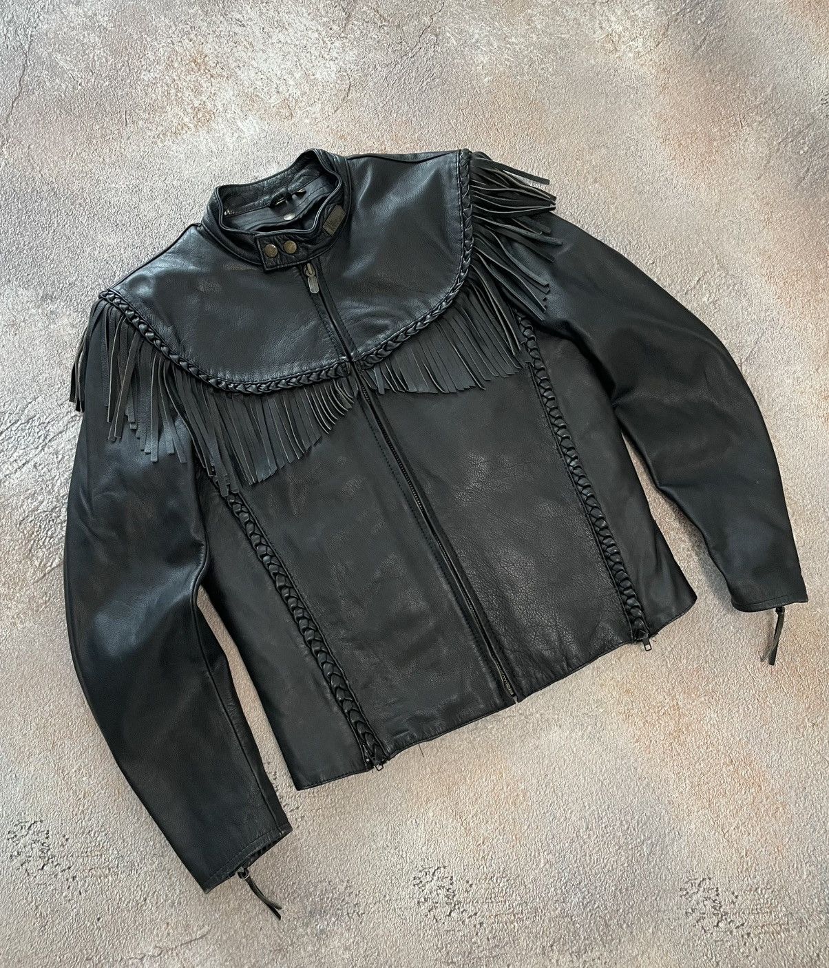 Harley Davidson Vintage Harley Davidson Willie G Fringe Leather Jacket Size M / US 6-8 / IT 42-44 - 1 Thumbnail