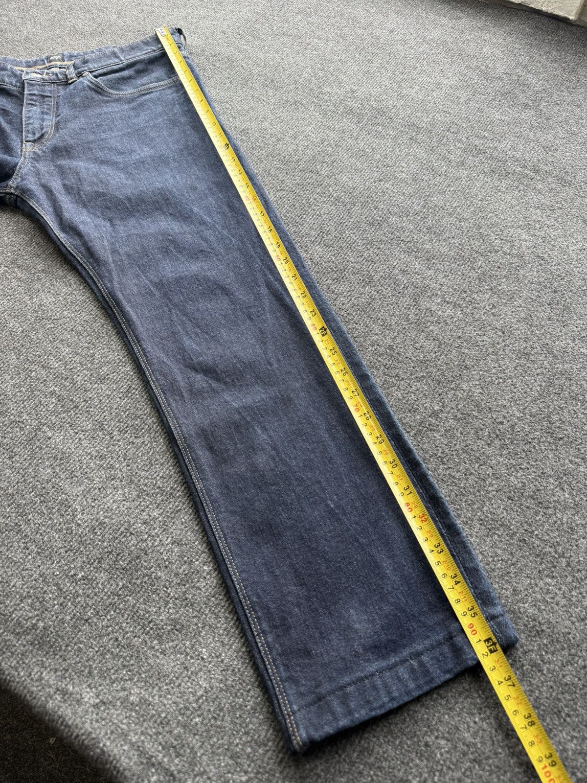 Hugo Boss Luxury Hugo Boss Candiani Denim Dark Blue Jeans Straight Fit Size US 33 - 20 Thumbnail