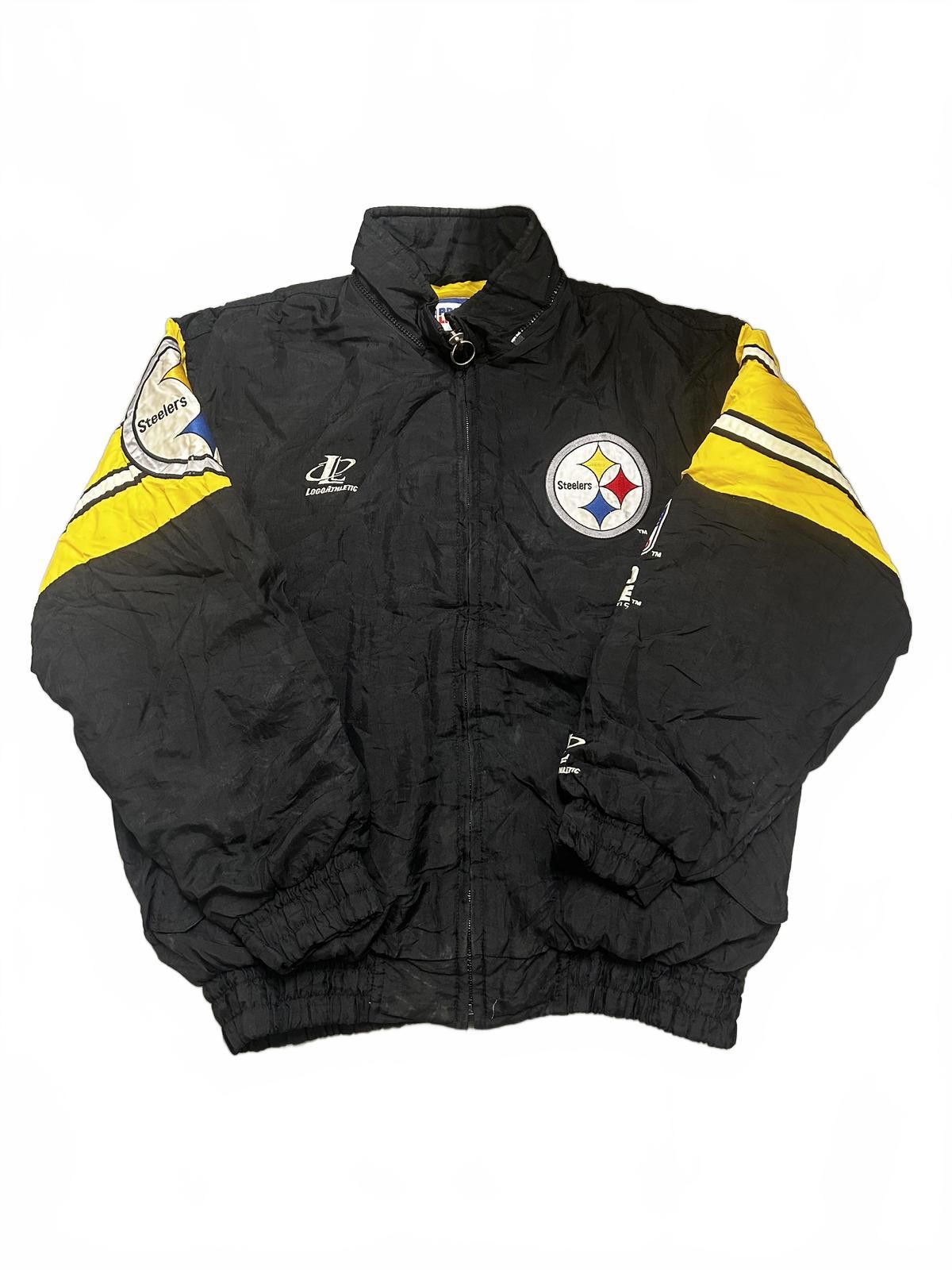 Logo Athletic Pittsburgh Steelers Black Bomber Jacket by Logo Athletic Size US L / EU 52-54 / 3 - 1 Thumbnail