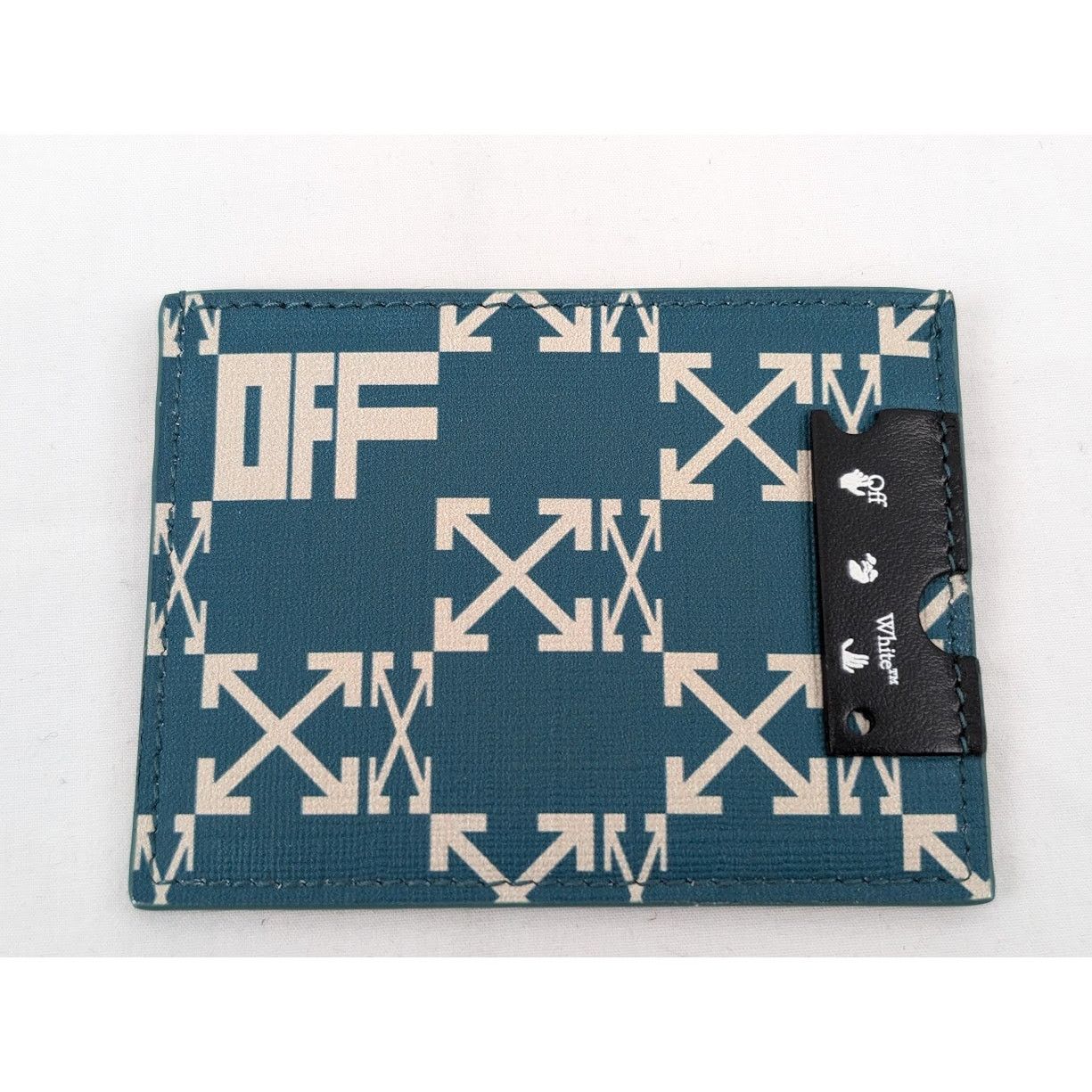 Off-White o1rshd1 Q:2 / Size:OS /Monogram Simple Card Case Green/Beige Size ONE SIZE - 2 Thumbnail