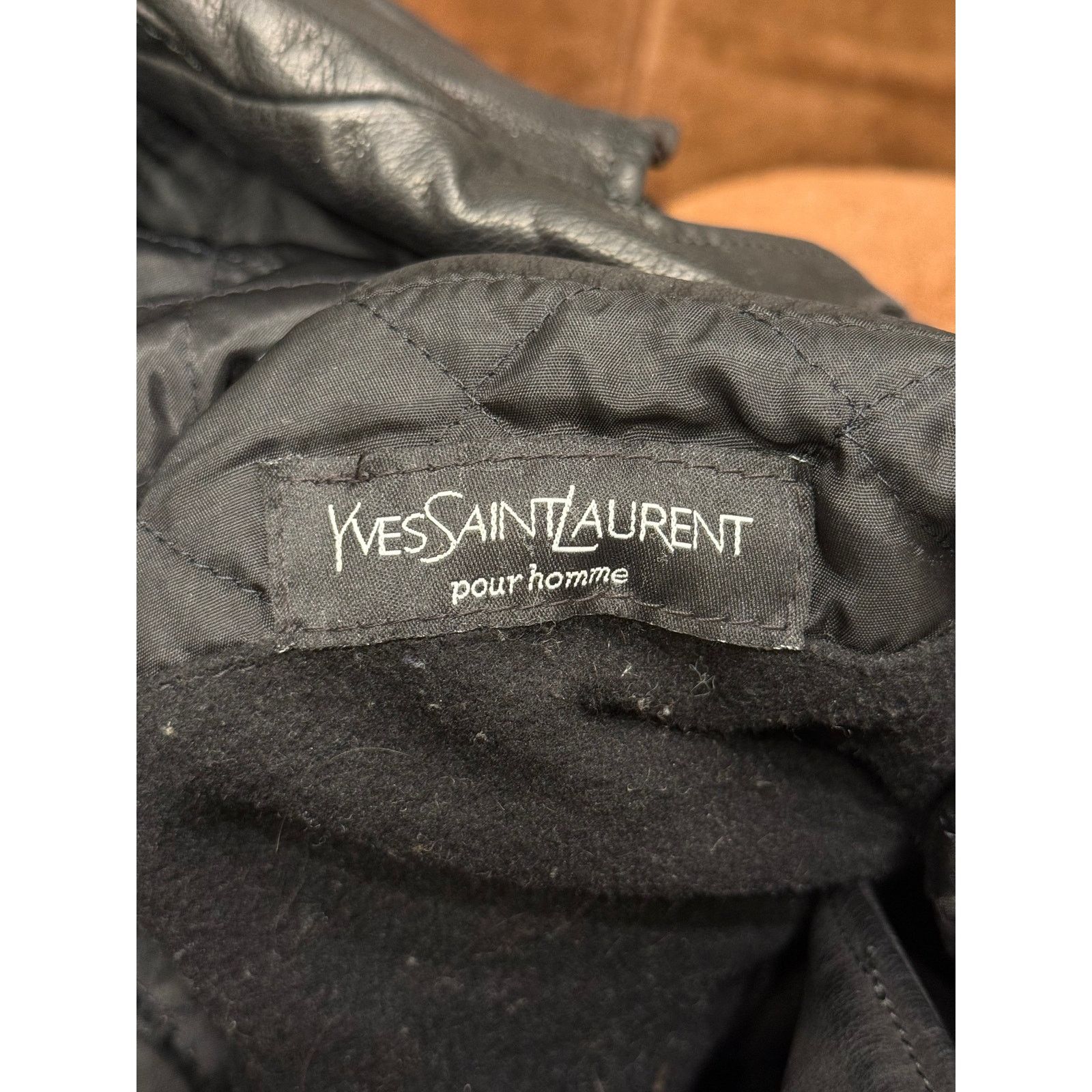 Yves Saint Laurent 1990s Yves Saint Laurent heavy leather coat Size US L / EU 52-54 / 3 - 8 Thumbnail