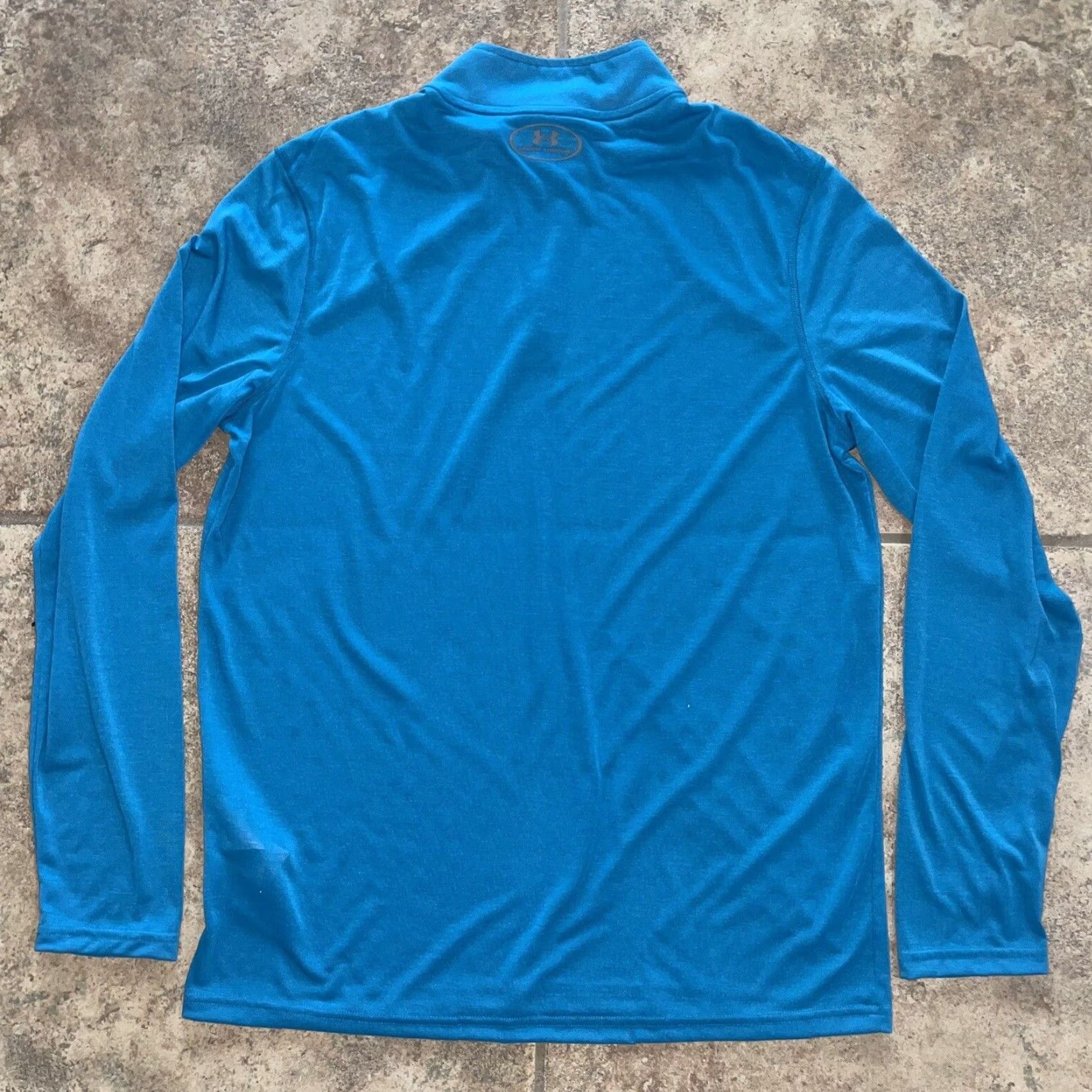Under Armour Under Armour Loose Heat Gear Jacket Blue Half Zip Mens M Windbreaker Heated Activewear Polyester Zip Model: Under Armour HeatGear Size US M / EU 48-50 / 2 - 5 Thumbnail