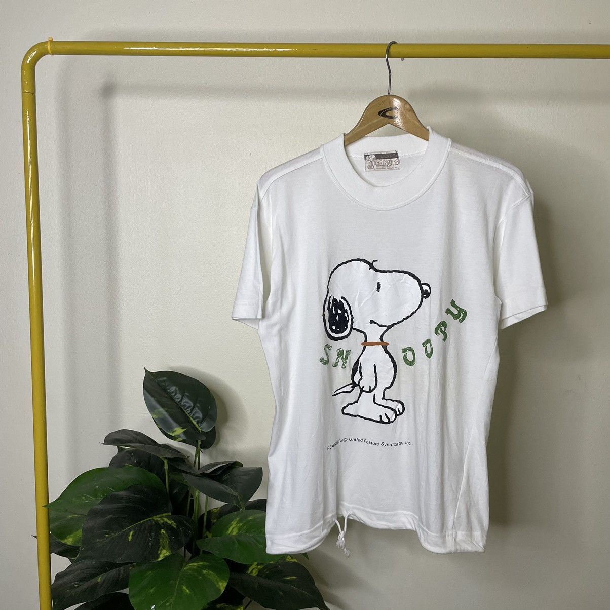 Cartoon Network × Vintage Vintage 1990s Snoopy Big Print T Shirt Size US M / EU 48-50 / 2 - 1 Thumbnail
