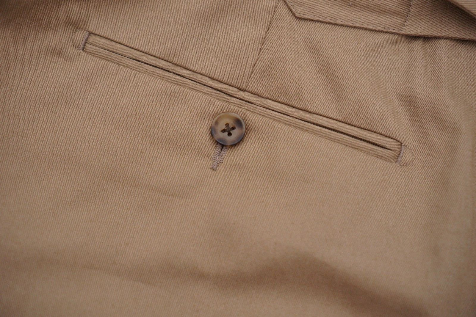 Suitsupply Men Suitsupply Trousers Beige Cotton Brescia 28 UK/US46S Size 46S - 5 Thumbnail