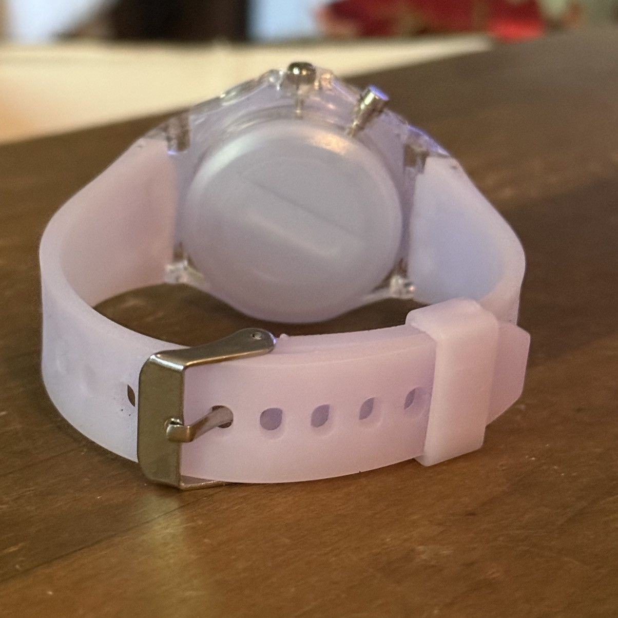 Other Light purple jelly band LED butterfly watch Size ONE SIZE - 2 Thumbnail
