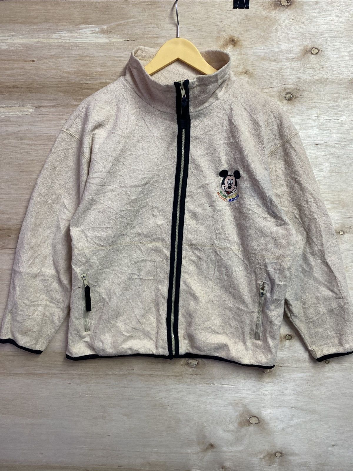 Disney Vintage disney mickey mouse big logo fleece jacket Size US XL / EU 56 / 4 - 2 Thumbnail