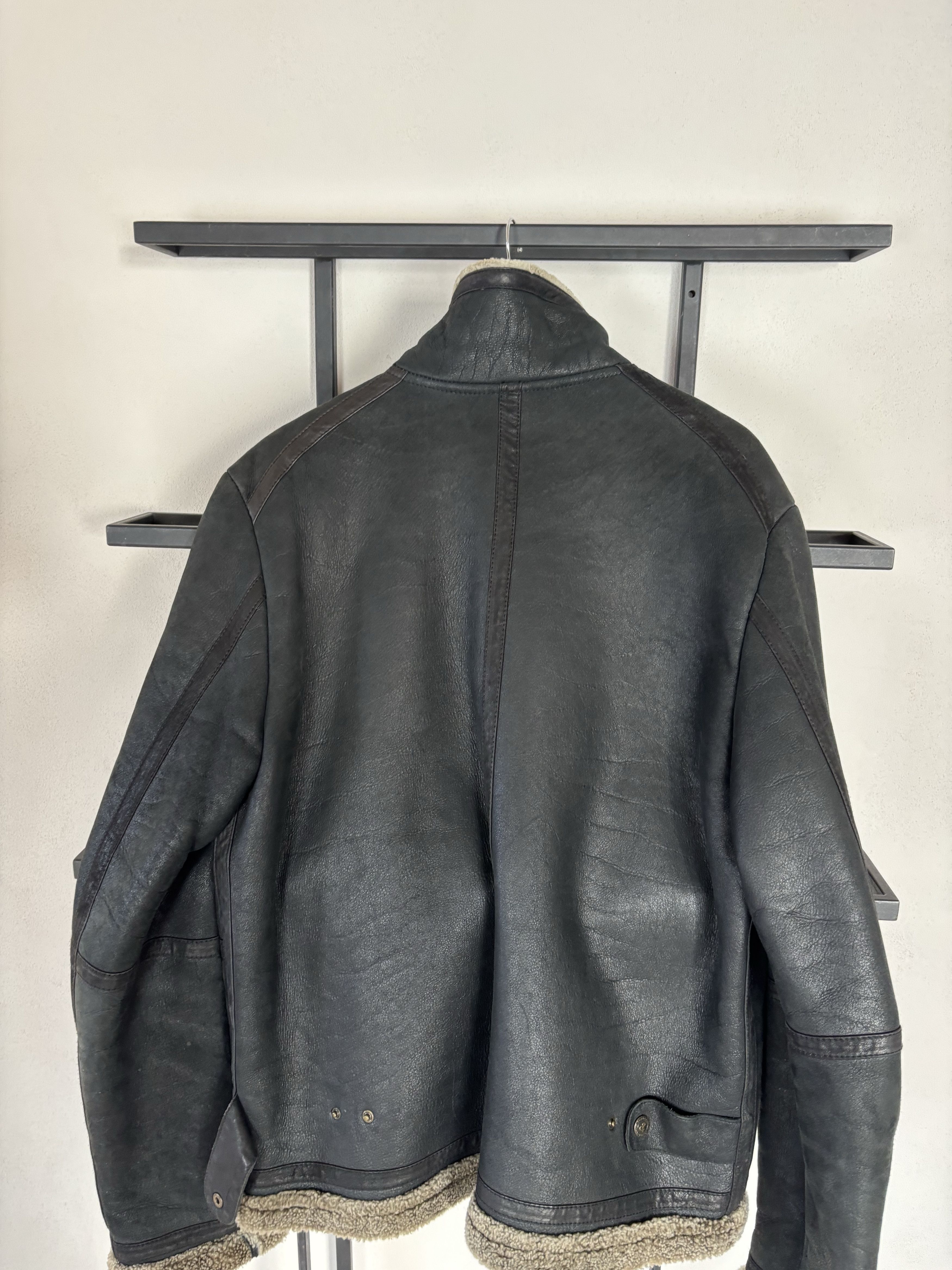 Dolce & Gabbana Vtg Sheepskin Shearling 1990s Dolce&Gabbana Leather Jacket Size US L / EU 52-54 / 3 - 11 Thumbnail