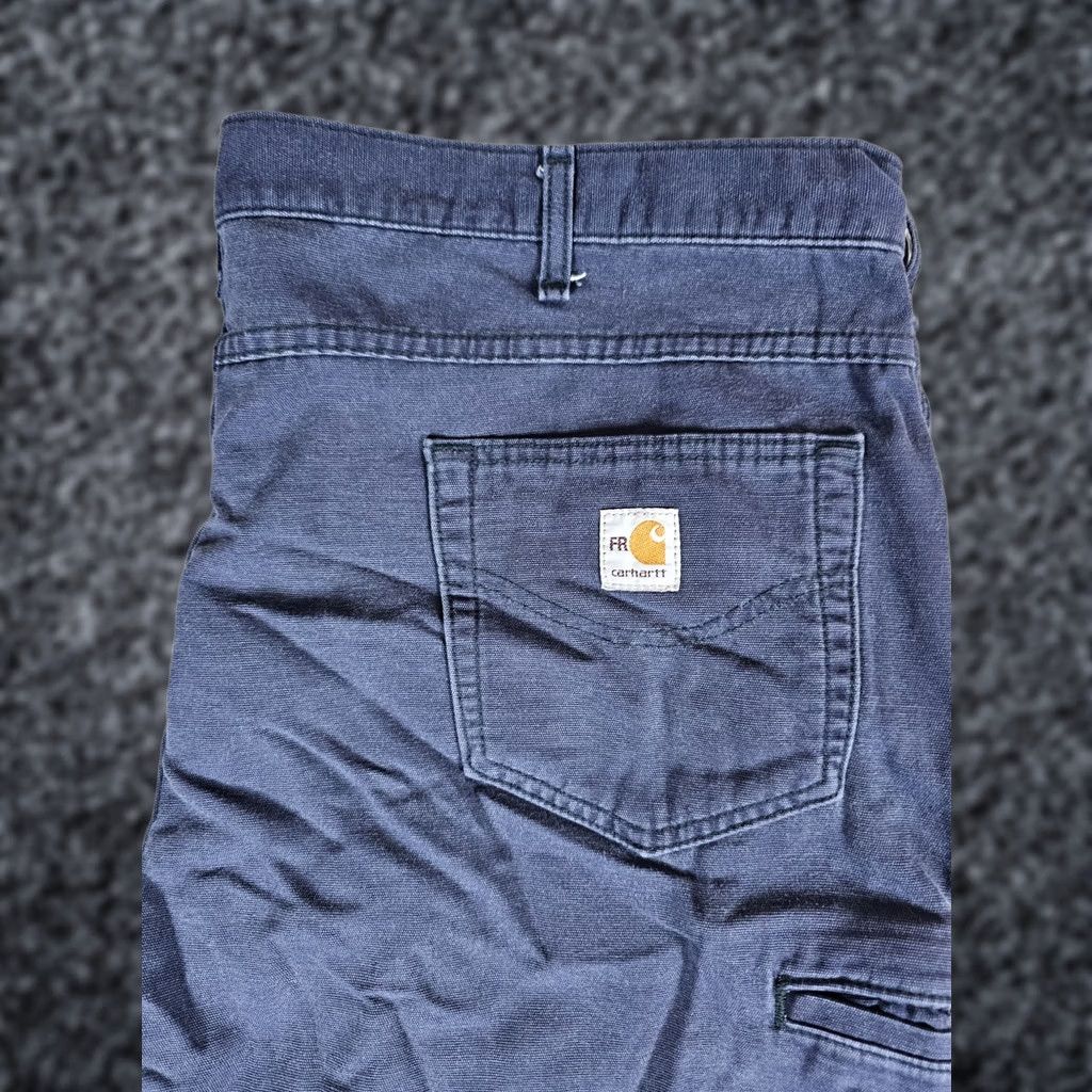 Carhartt VINTAGE: No (omit) Carhartt FR Jeans Loose Fit Flame Resistant Canvas FRB159 DNY Mens Sz 44x32 Blue Size US 44 / EU 60 - 1 Thumbnail