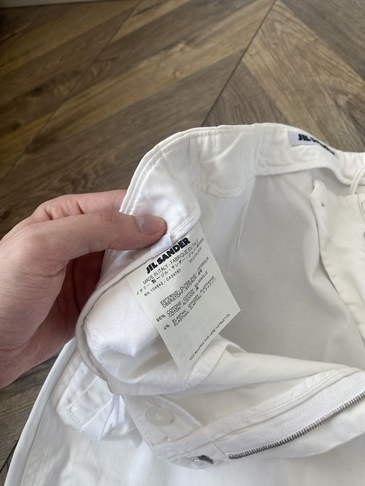 Jil Sander Vintage Jil Sander Women’s white pants Size 30" / US 8 / IT 44 - 10 Thumbnail
