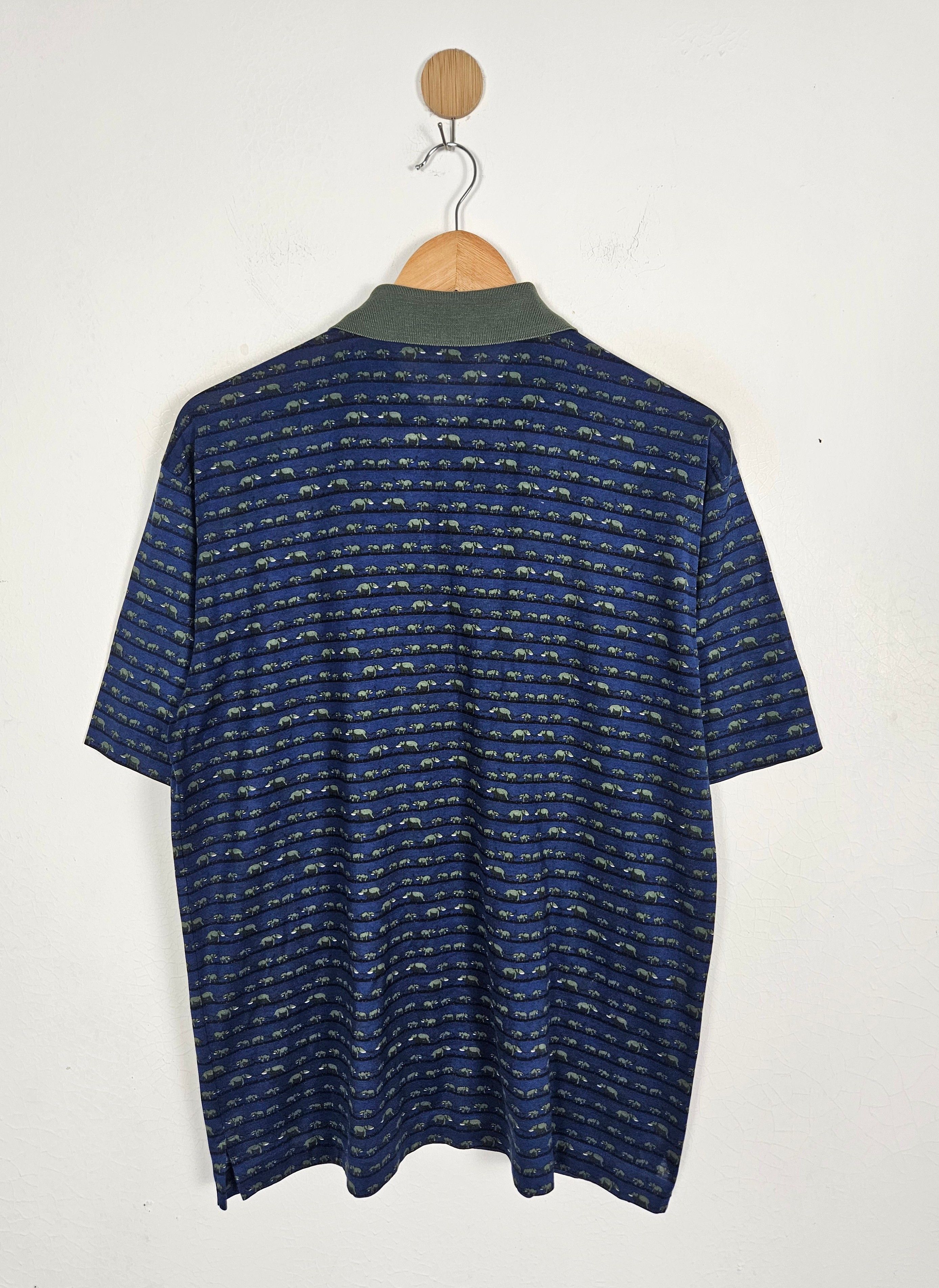 Hermes Vintage Hermes Elephant animal motive Polo shirt Size US M / EU 48-50 / 2 - 3 Thumbnail