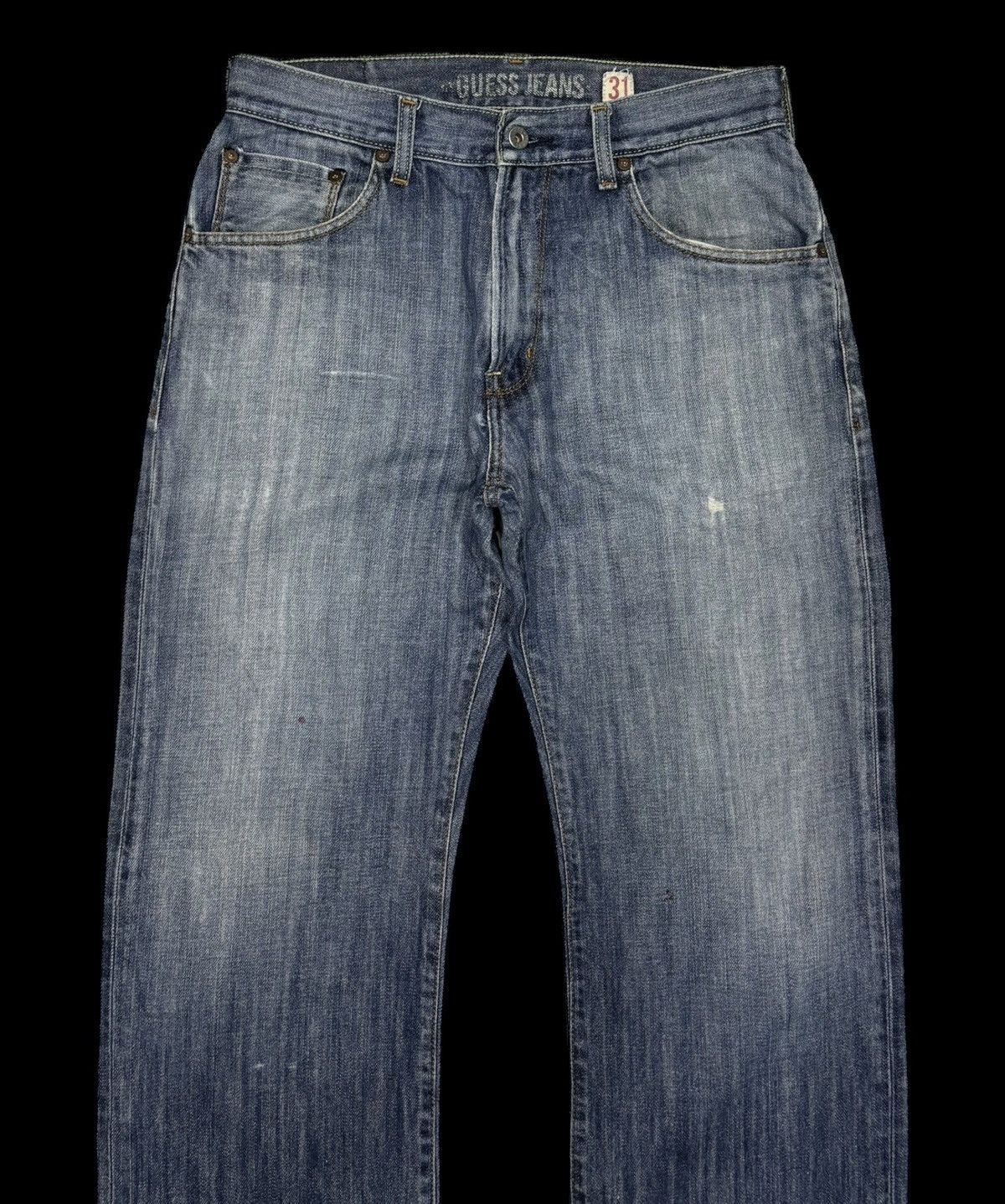 Japanese Brand BAGGY💥90s Style Baggy Loose Guess Jeans Distress Denim Size US 32 / EU 48 - 5 Thumbnail