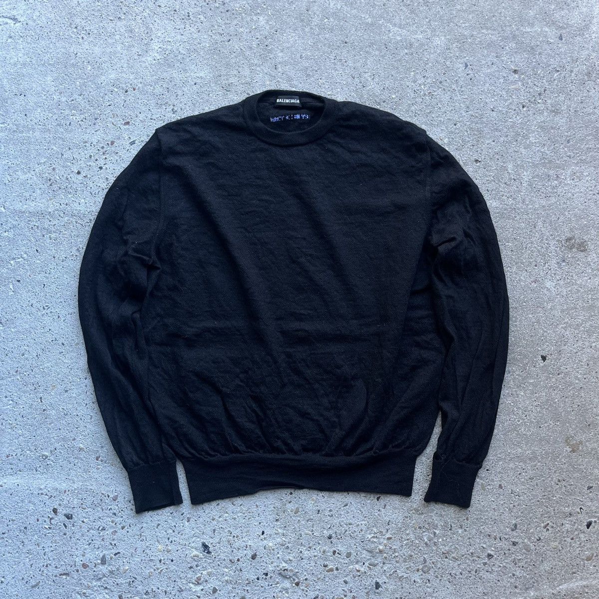Balenciaga Balenciaga by Demna Gvasalia Logo Wool Sweater Size US M / EU 48-50 / 2 - 1 Thumbnail