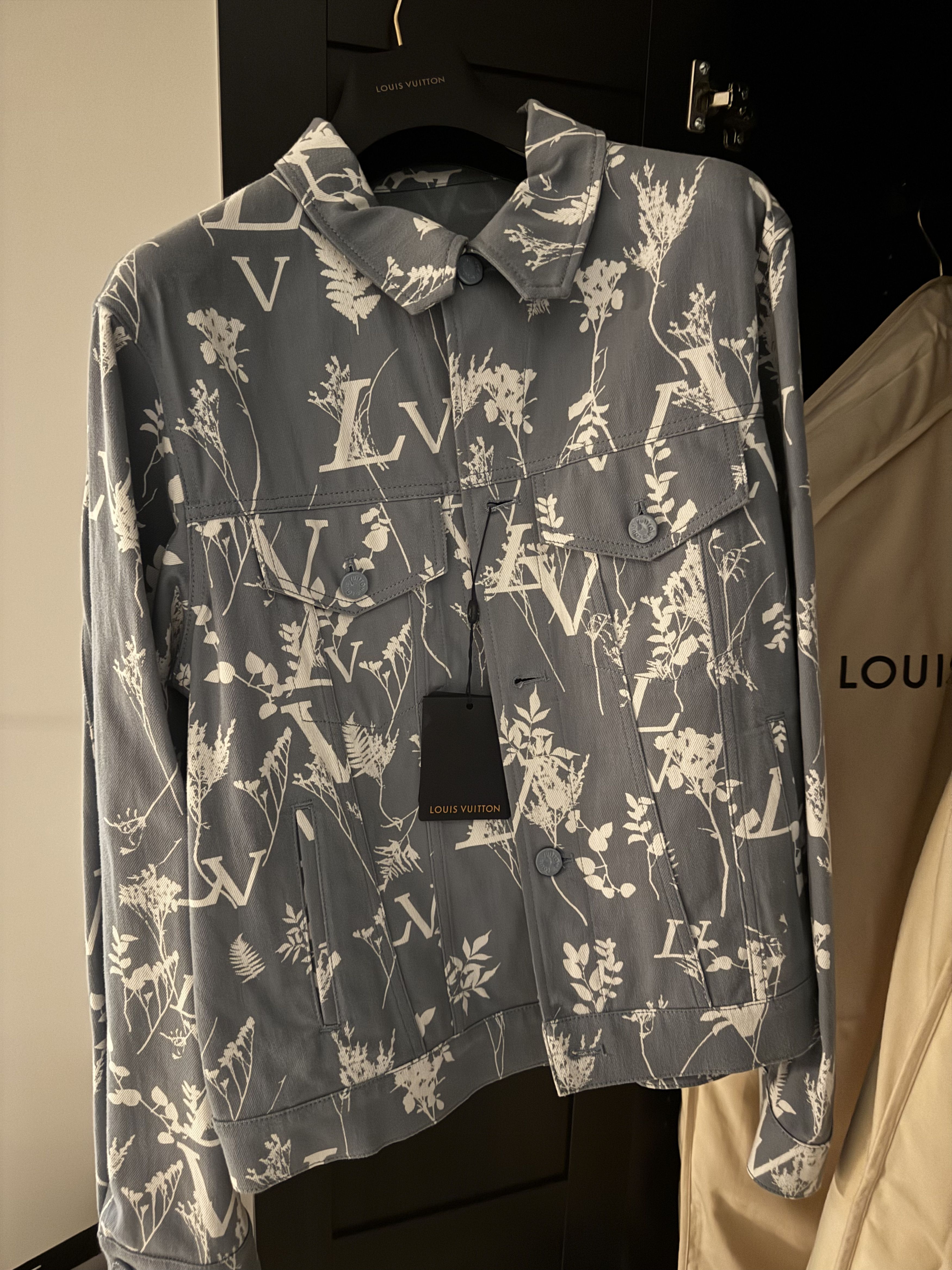 Louis Vuitton Louis Vuitton DNA Leaf Denim Jacket Size US L / EU 52-54 / 3 - 1 Thumbnail