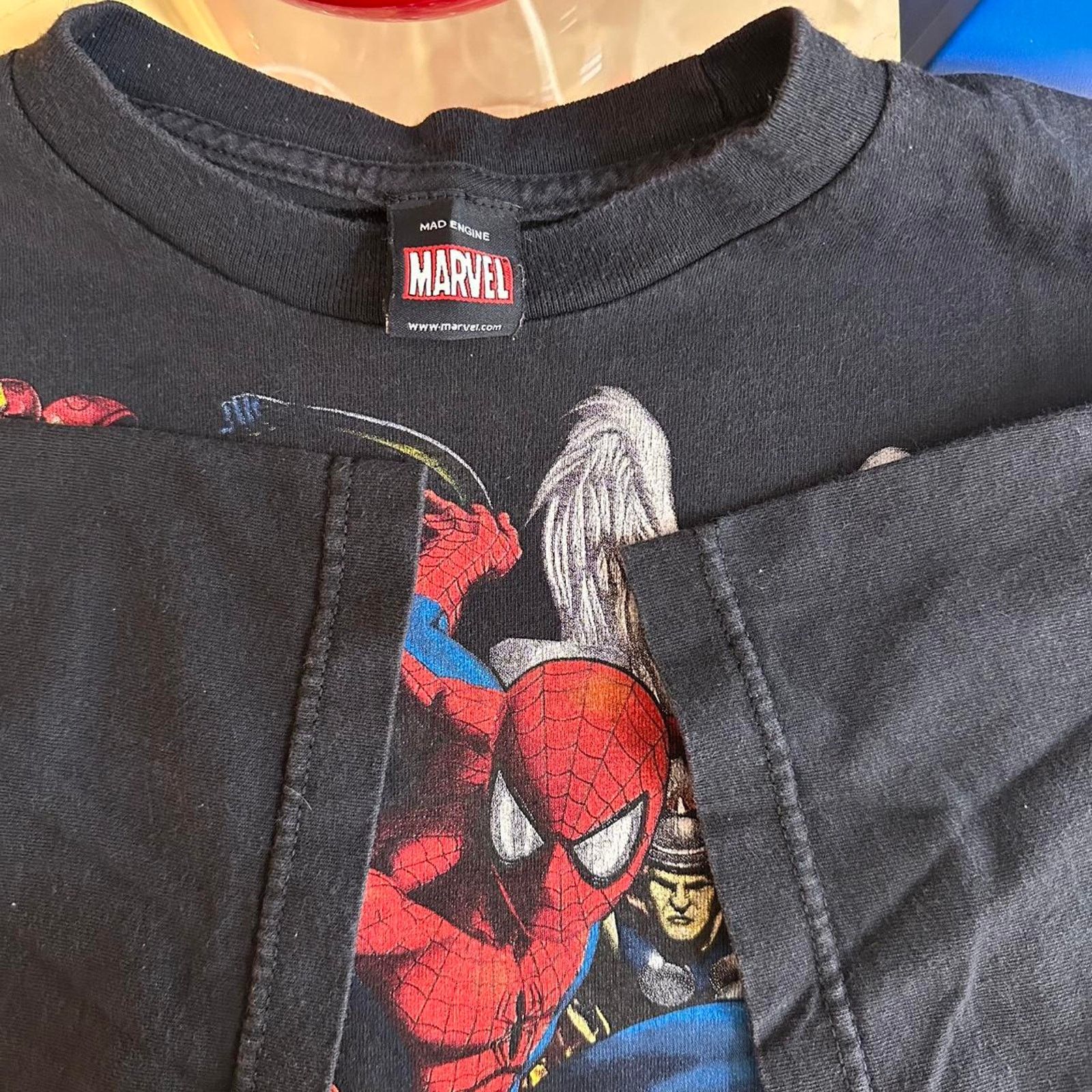 Marvel Comics × Vintage Vintage Marvel Mad Engine Shirt Size US XL / EU 56 / 4 - 6 Thumbnail