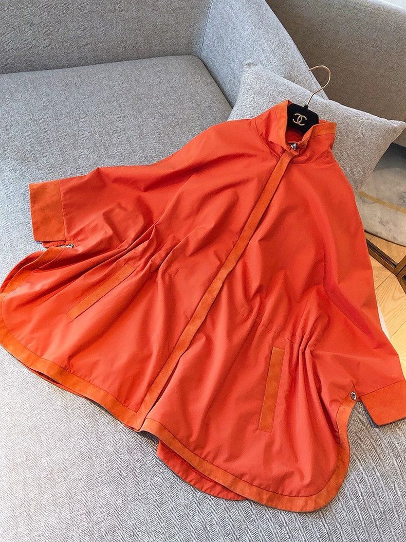Loro Piana LORO PIANA Bright orange double-sided loose coat Size ONE SIZE - 1 Thumbnail
