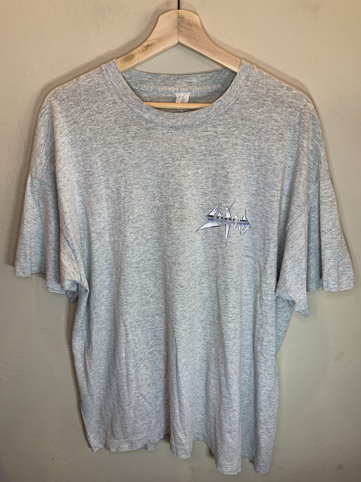 Band Tees RARE Vintage 80s Sodom Band Single Stitch Screen Stars Shirt Size US XL / EU 56 / 4 - 1 Thumbnail