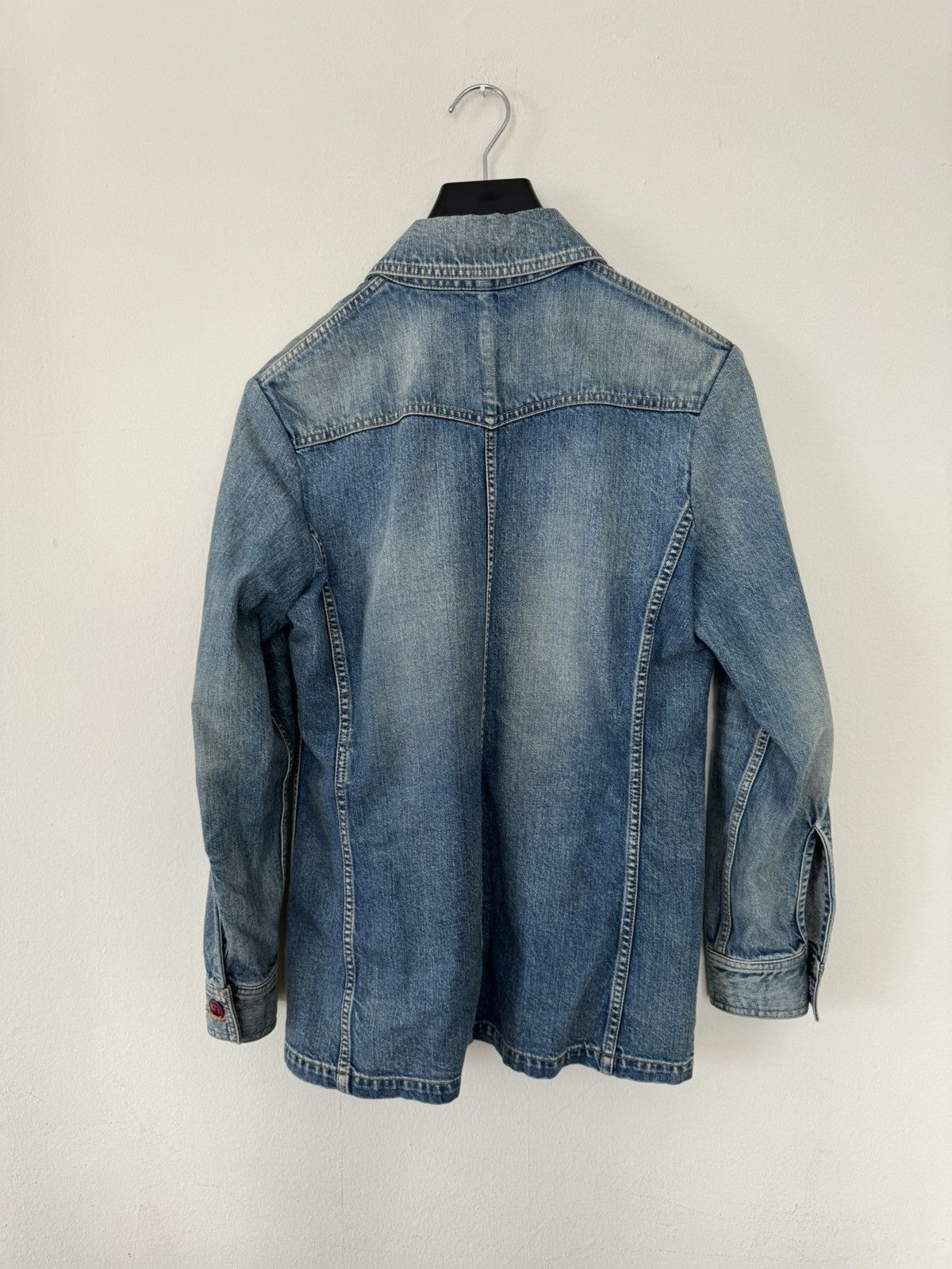 Celine × Hedi Slimane Runway — Celine Safari Denim Jacket Size US S / EU 44-46 / 1 - 11 Thumbnail