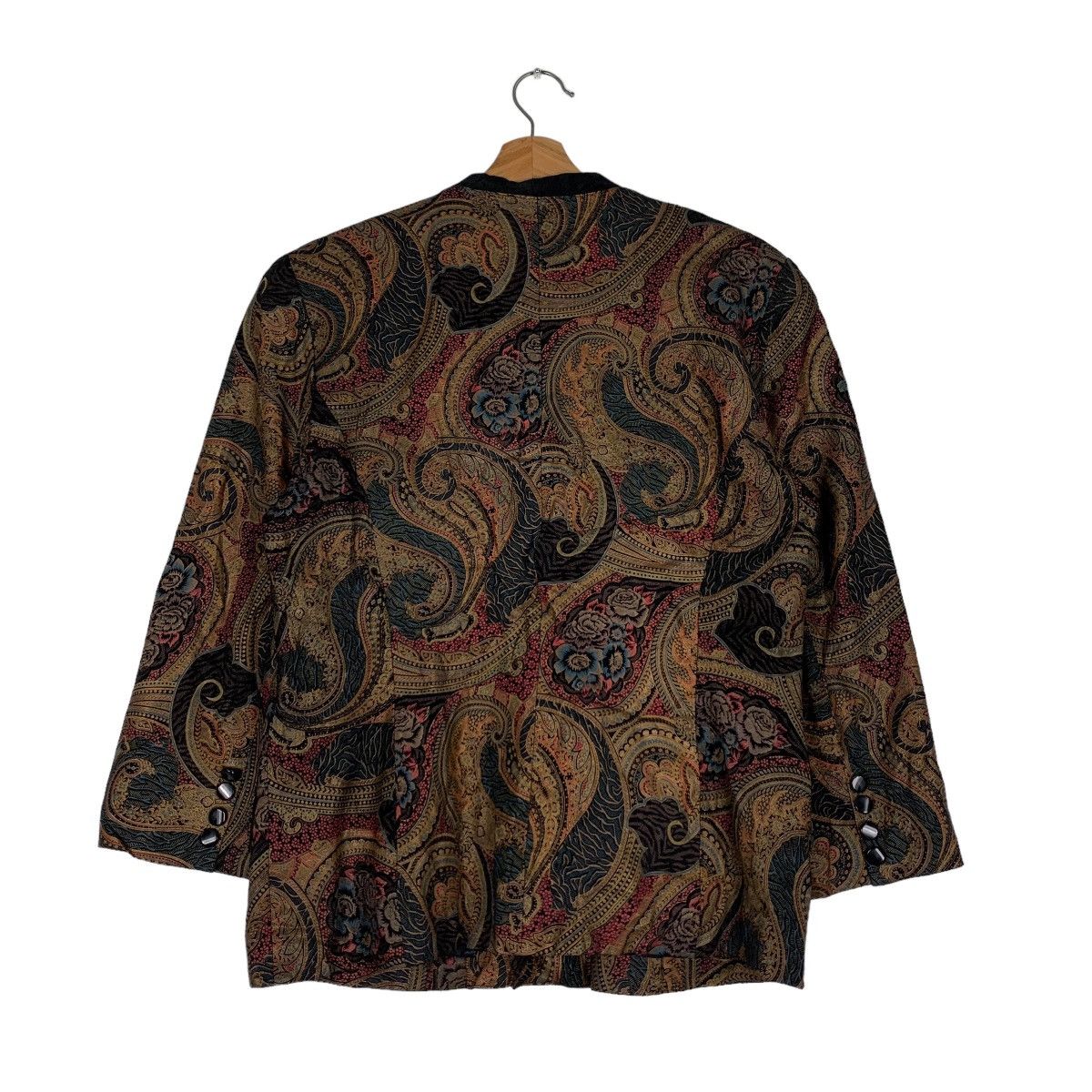 Japanese Brand Prinzipal Paisley Graphic Pig Leather Jacket #0909-C40 Size M / US 6-8 / IT 42-44 - 7 Thumbnail