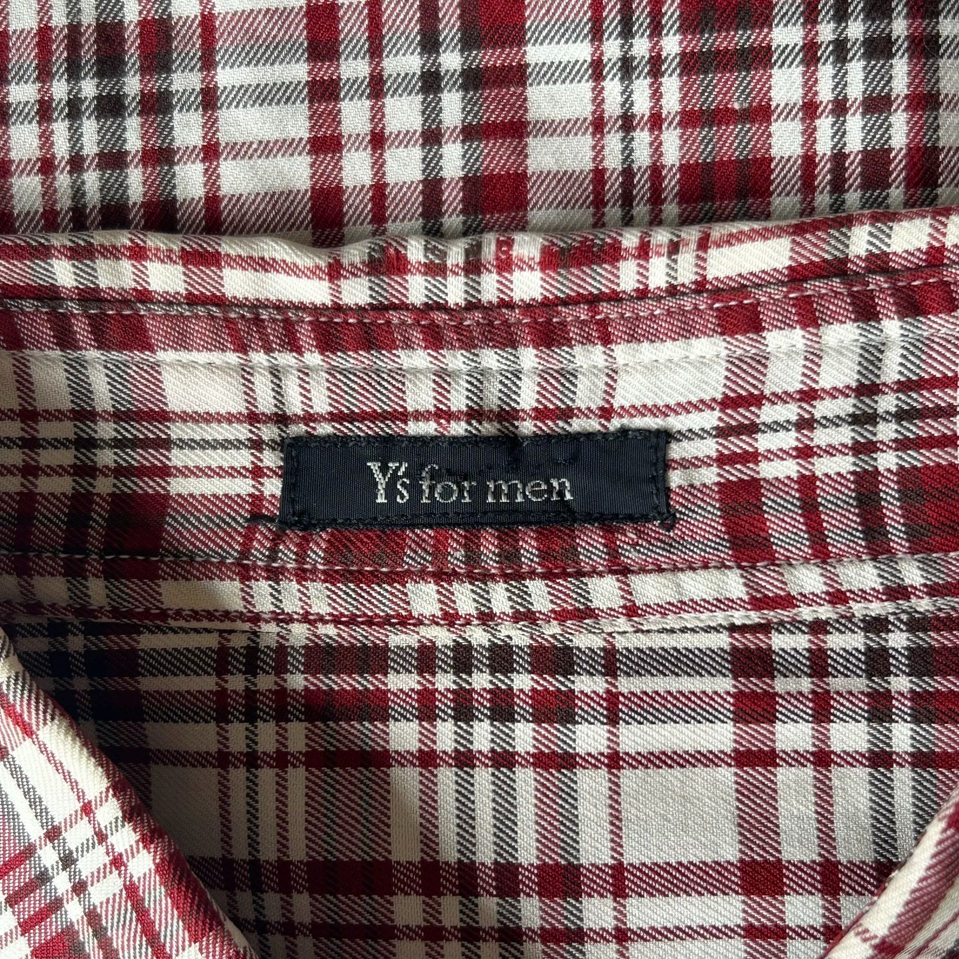 Yohji Yamamoto Yohji Yamamoto 90s Y's Men RWB Tartan Cotton Shirt Jkt Size US M / EU 48-50 / 2 - 5 Thumbnail