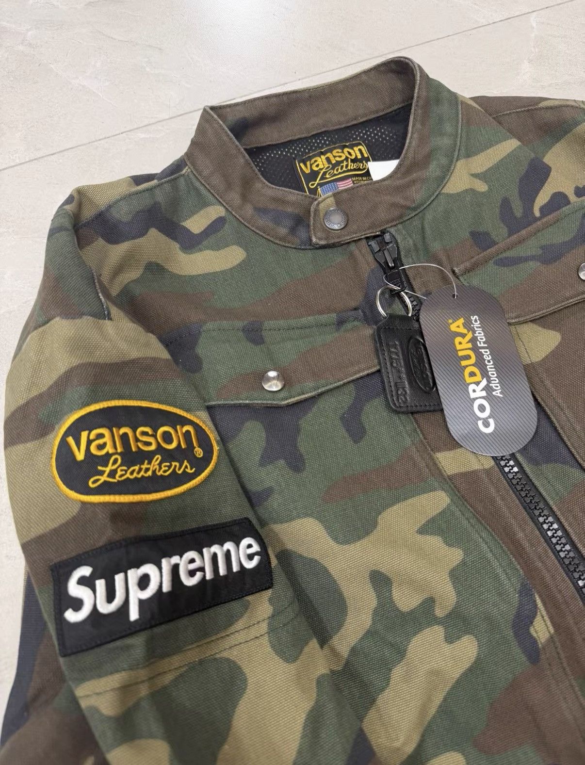 Supreme Supreme × Vanson Leathers x Cordura SS26 Zip Jacket J34 Size US L / EU 52-54 / 3 - 2 Thumbnail