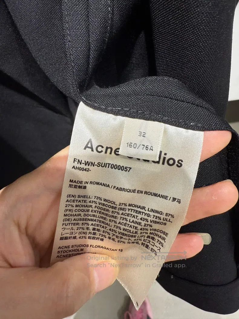 Acne Studios Acne Studios Black Suit Jacket Size 4XL / US 24-26 - 3 Thumbnail