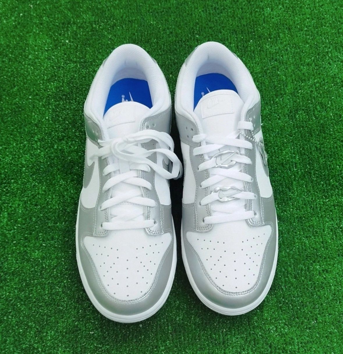 Nike Shoes Nike Dunk Low Silver Size US 12 / EU 45 - 2 Thumbnail