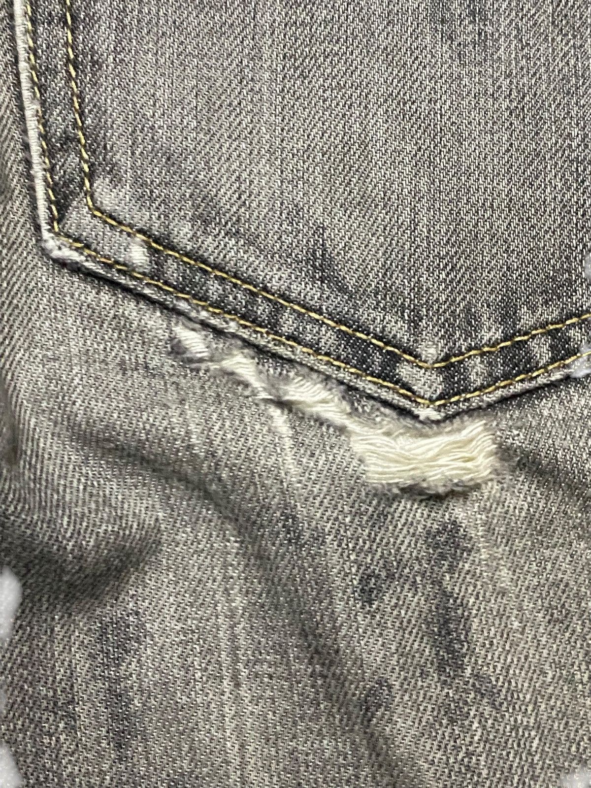 Jun Takahashi Black Denim Japanese Brand Uniqlo Jeans Faded Distressed Size US 32 / EU 48 - 11 Thumbnail