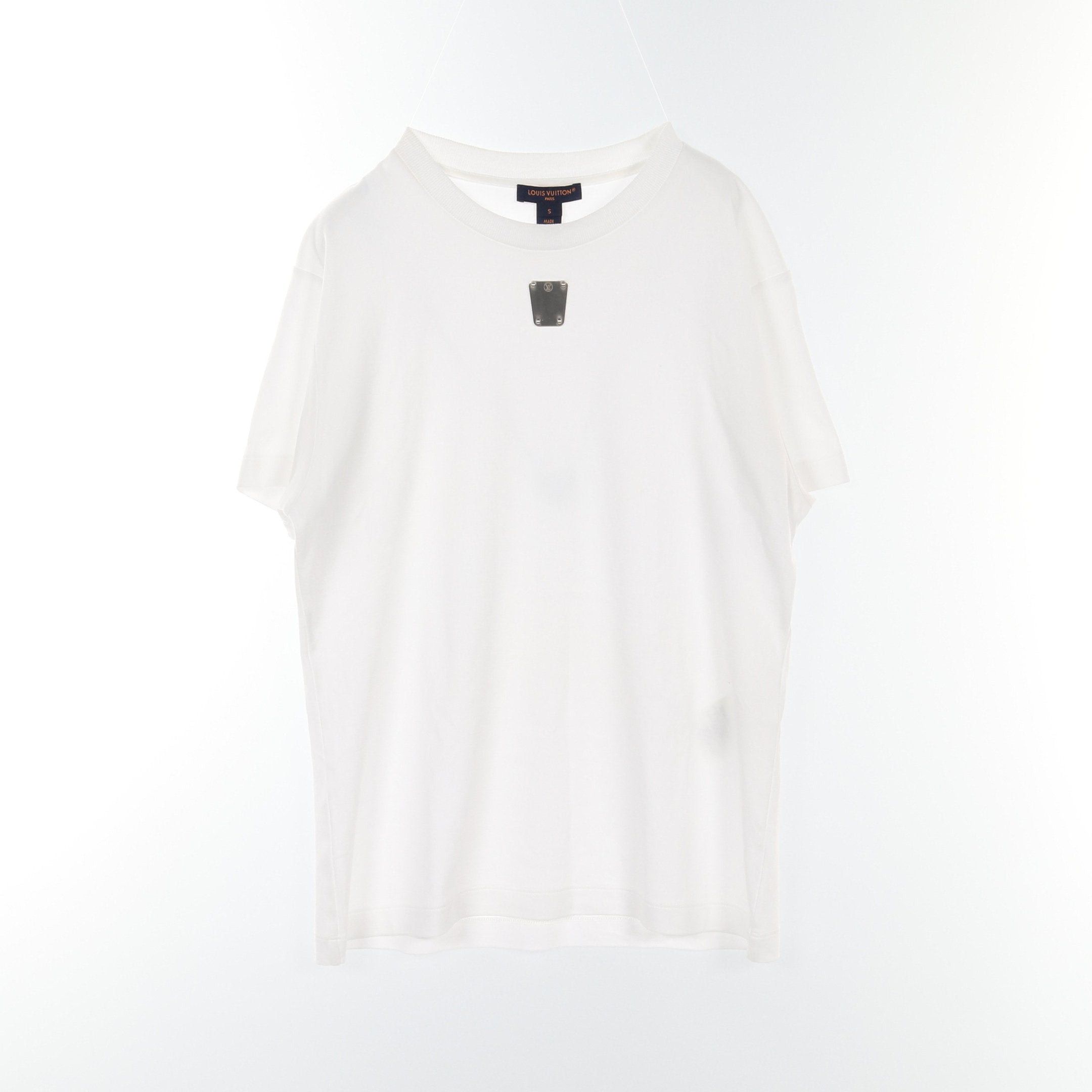 Louis Vuitton Louis Vuitton Lv Circle Plaque T-Shirt Cotton White Size ONE SIZE - 1 Thumbnail