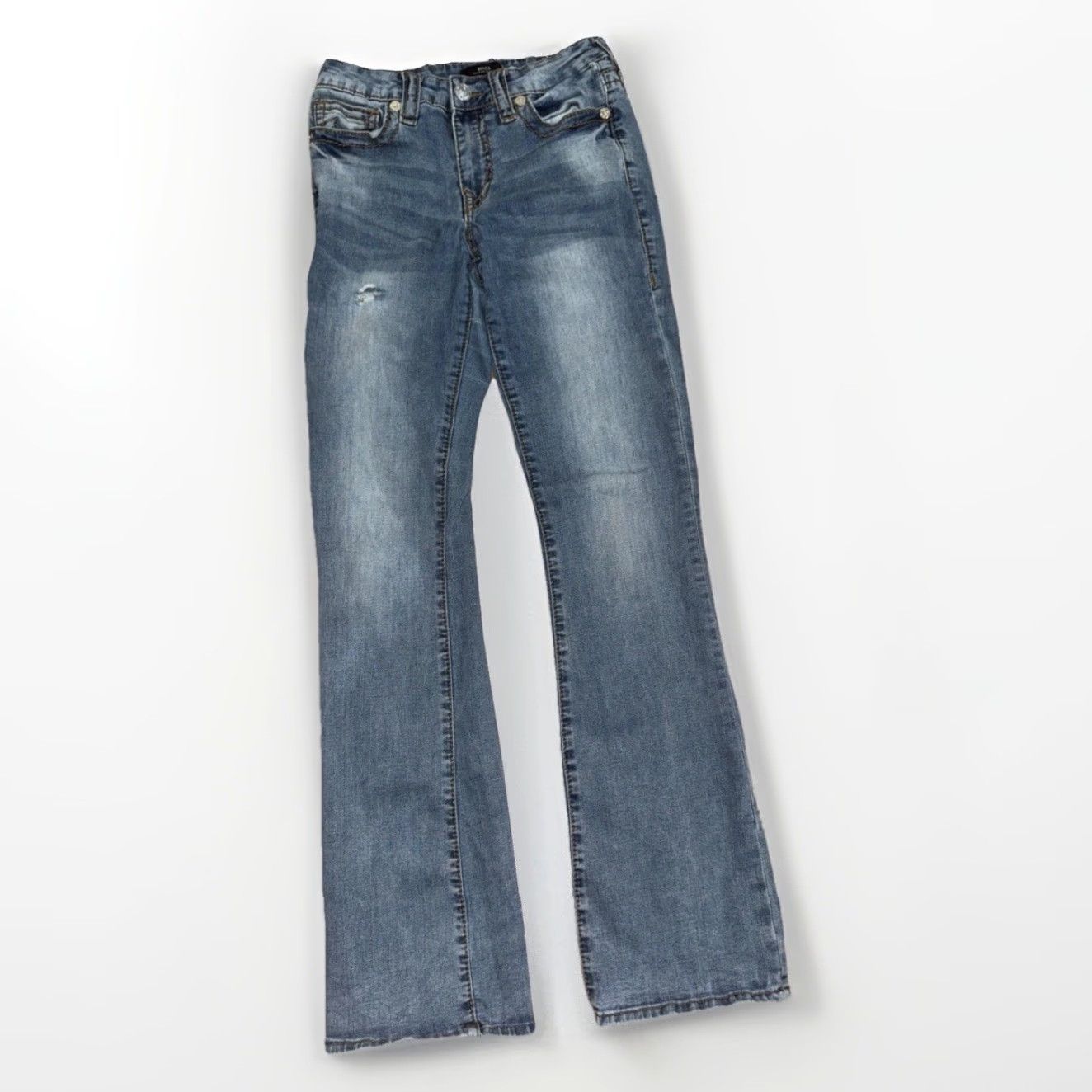 True Religion VINTAGE True Religion Becca Jeans Women’s 28x34 Bootcut Medium Wash Denim Blue 90s Womens Size 28" / US 6 / IT 42 - 4 Thumbnail