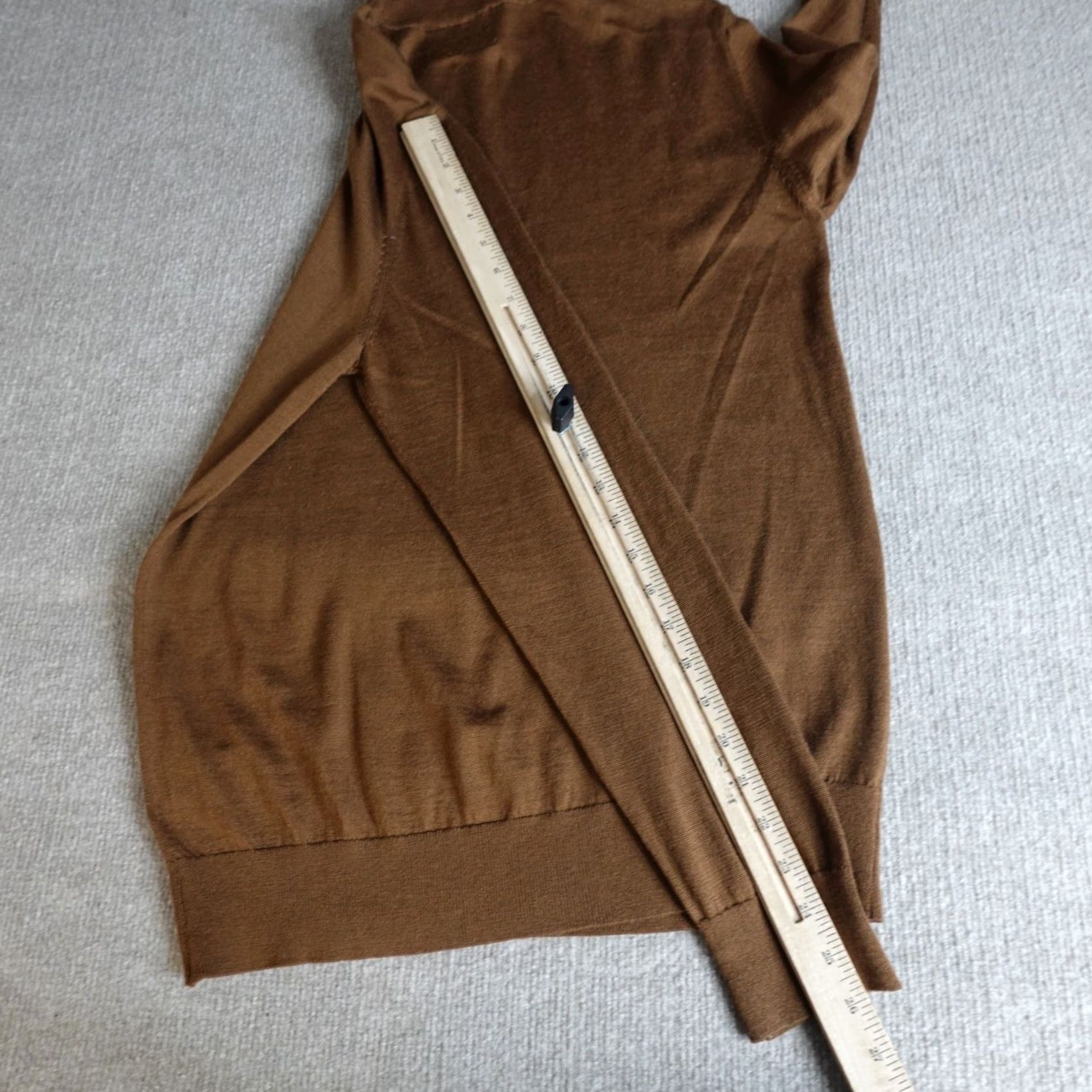 H&M H&M Mens Sweater Pullover Long Sleeve Brown Turtleneck Wool Blend M Casual Winter Fall Regular Mens Breathing Easy Care Machine Washable Size US M / EU 48-50 / 2 - 7 Thumbnail
