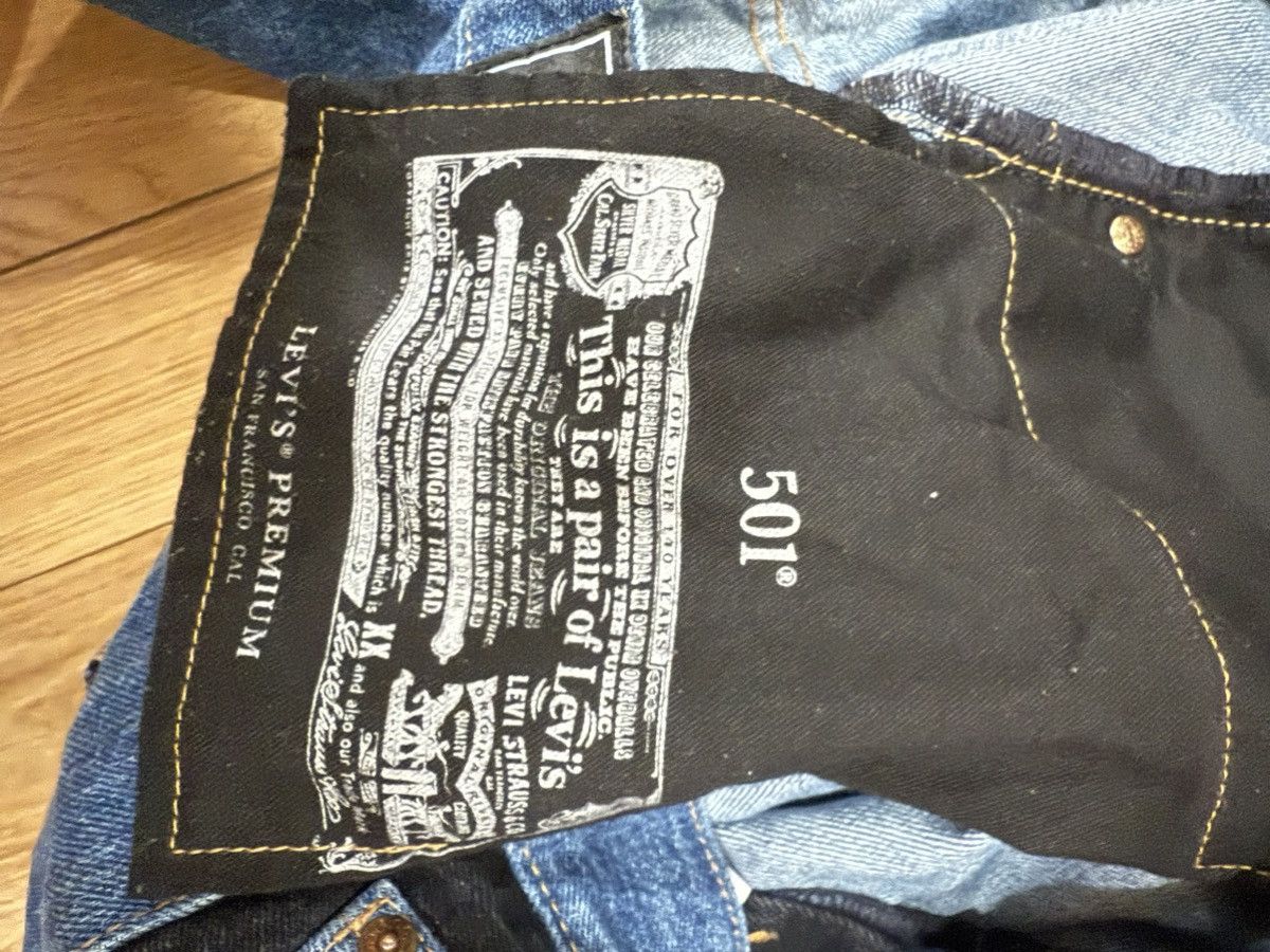 Gosha Rubchinskiy RARE Gosha Rubchinskiy x Levi’s 501 (2017) Patchwork Jeans Size US 34 / EU 50 - 5 Thumbnail