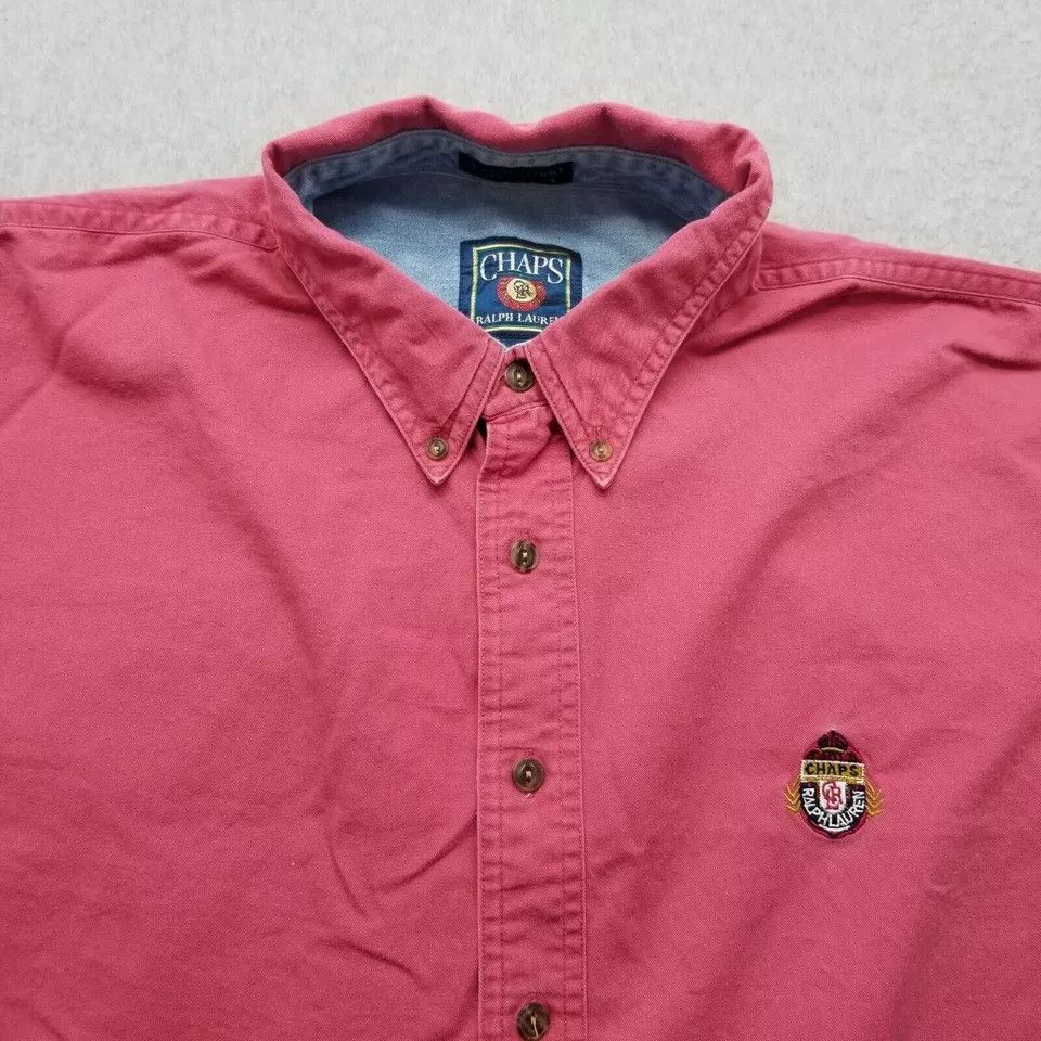 Chaps Ralph Lauren Chaps Ralph Lauren Shirt Mens XL Button Up Cotton Oversized Size US XL / EU 56 / 4 - 5 Thumbnail