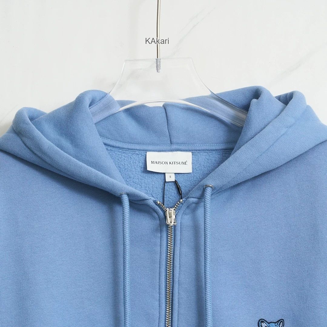 Maison Kitsune Maison Kitsune Men's Fox Logo Zip Hoodie Size US M / EU 48-50 / 2 - 2 Thumbnail