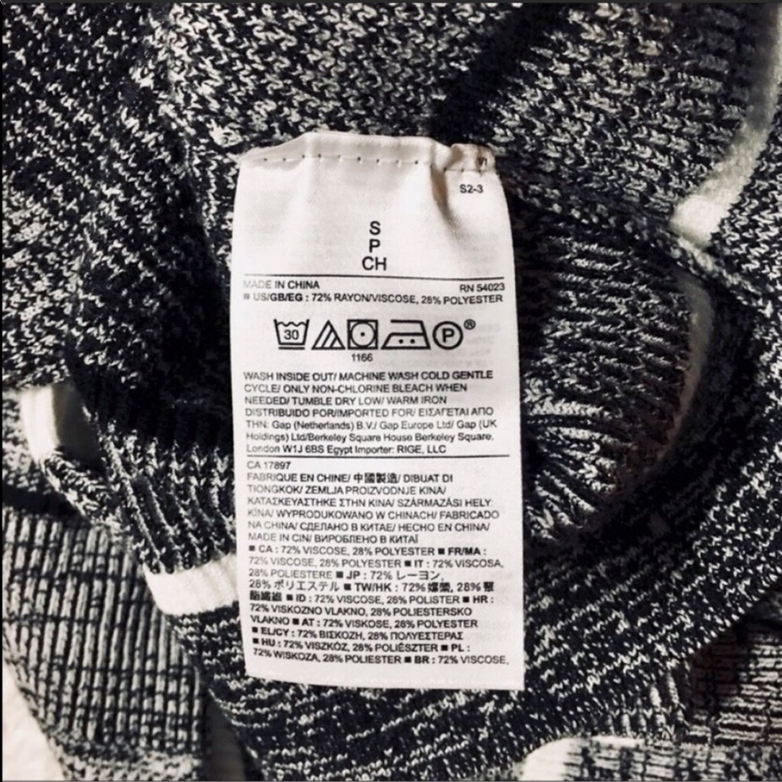 Banana Republic NEW BANANA REPUBLIC Grey Black White Stripe Pullover Sweater Size S / US 4 / IT 40 - 7 Thumbnail