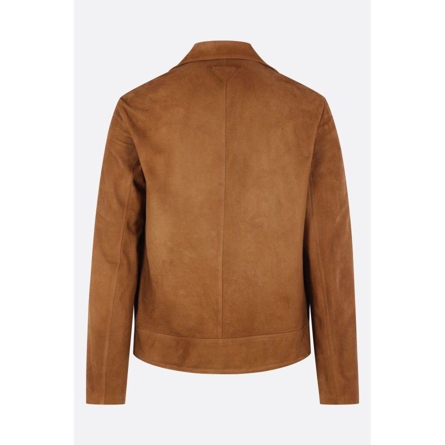 Prada PRADA Single Breast Brown Suede Jacket New & Authentic (Men' Size US L / EU 52-54 / 3 - 2 Thumbnail