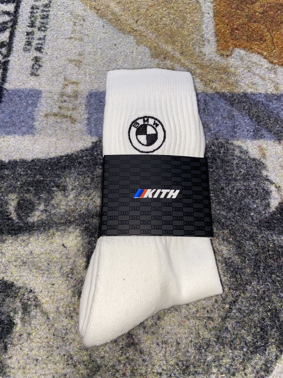 BMW × Kith Kith for BMW Rondel Crew Socks Size ONE SIZE - 1 Thumbnail