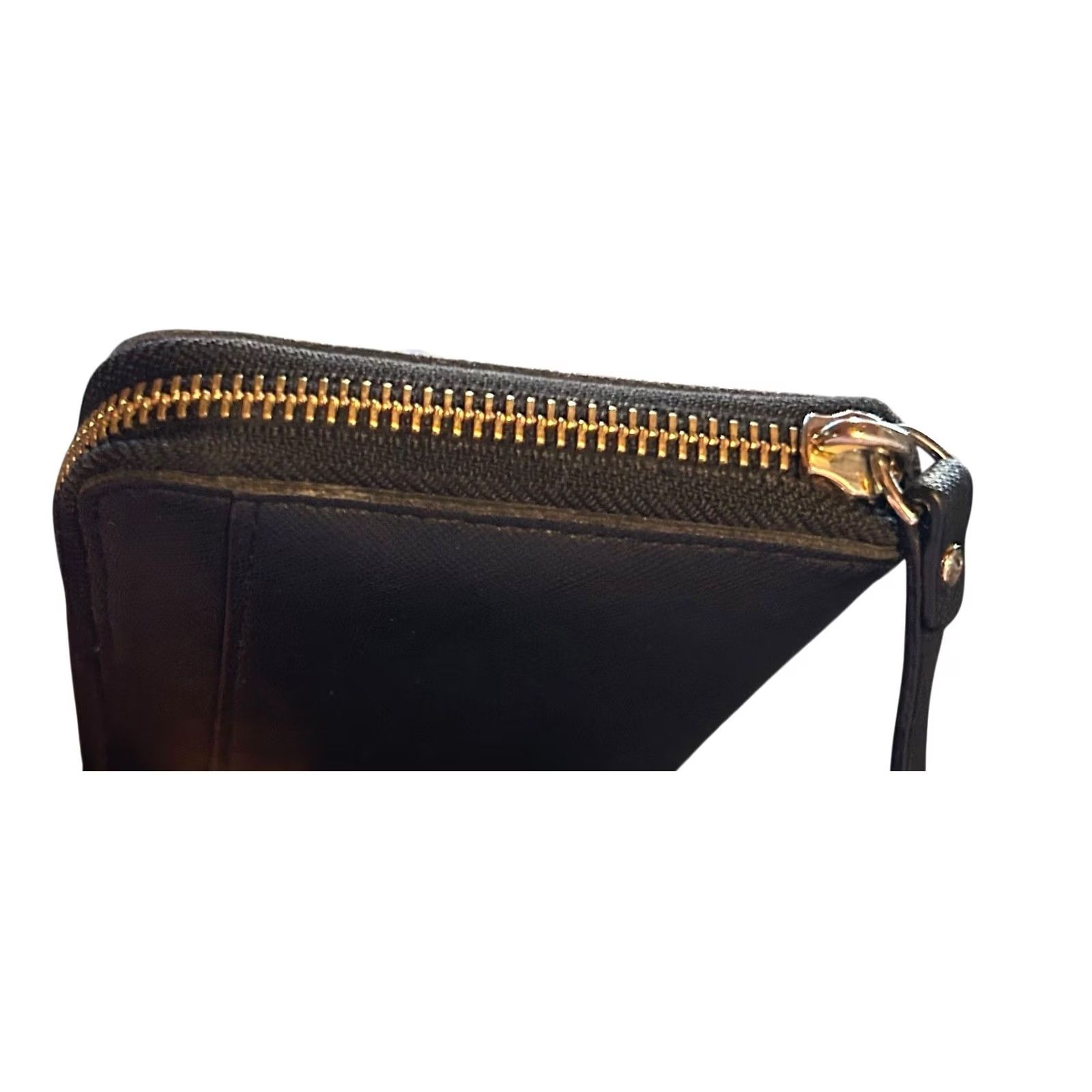 Vintage kate spade new york Neda Laurel Way Zip Around Leather Wallet Clutch Black Womens Size ONE SIZE - 5 Thumbnail