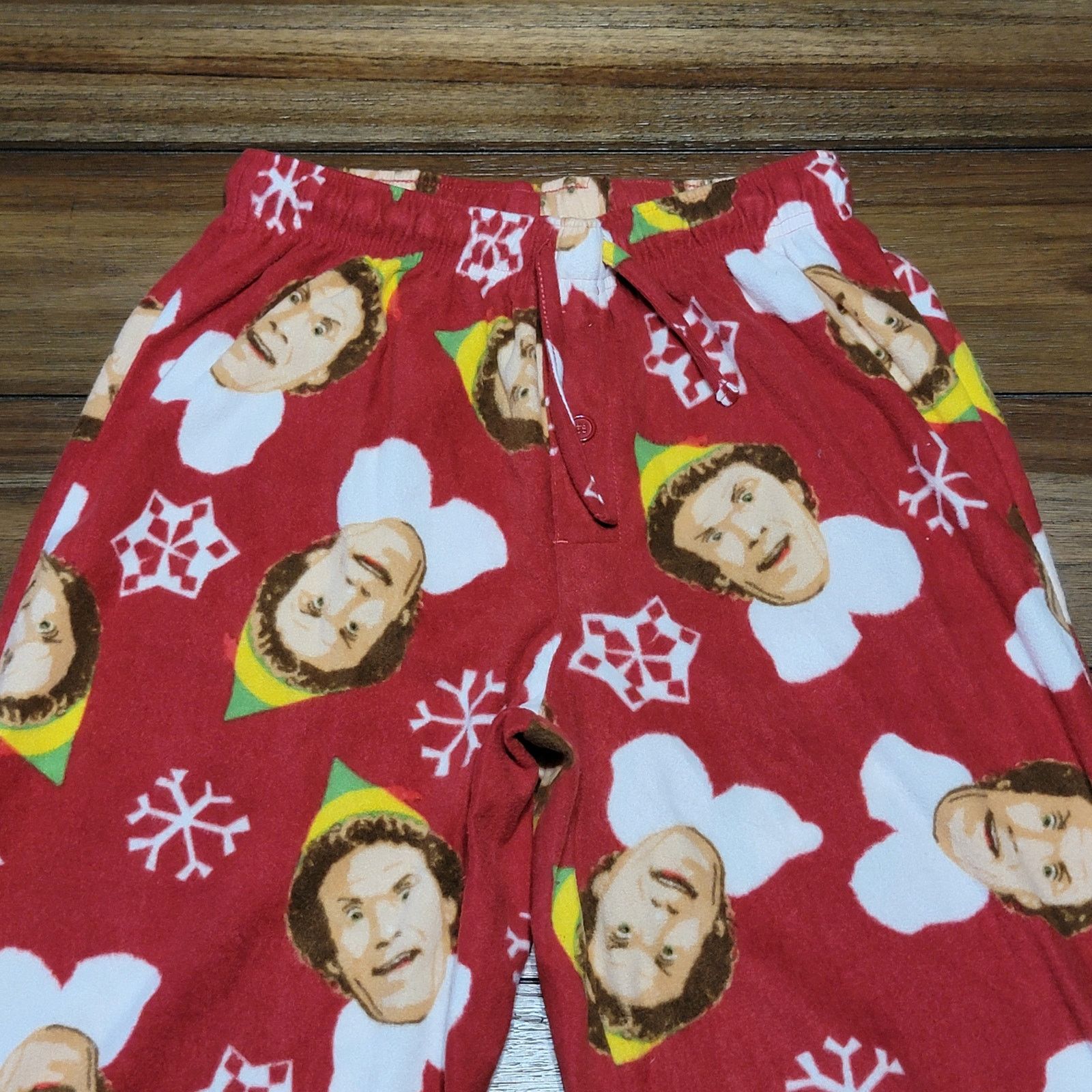 Other Elf Unisex Red Fleece Lounge Pants - Size Small Size 26" / US 2 / IT 38 - 2 Thumbnail