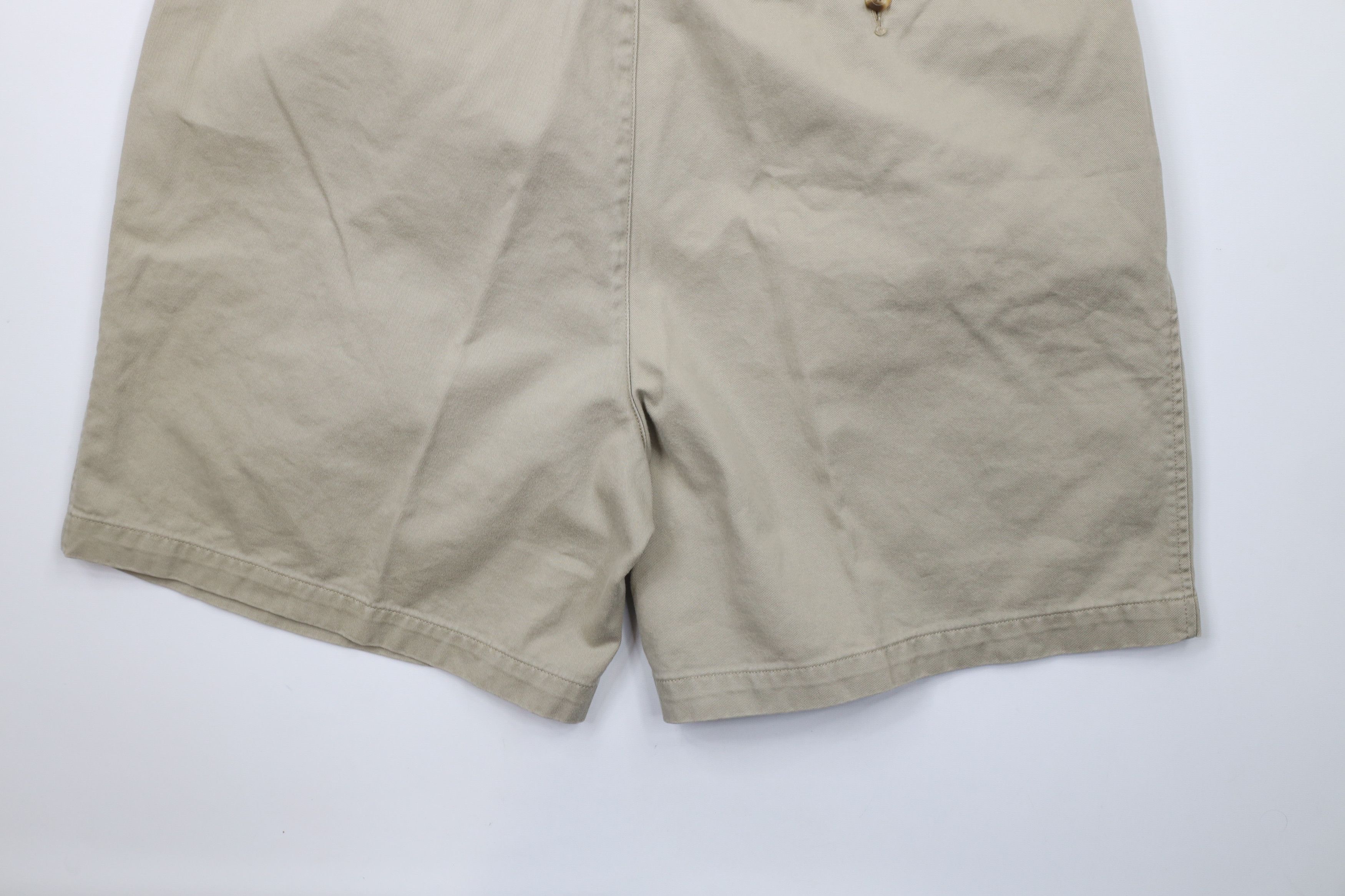 Tommy Hilfiger × Vintage Vintage 90s Tommy Hilfiger Above Knee Chino Shorts Beige Size US 38 / EU 54 - 11 Thumbnail