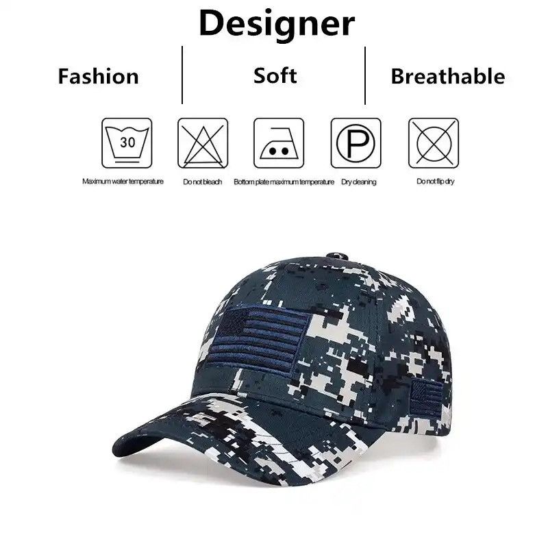 Designer × Other Unisex Army Flag Of TheUnitedStates Embroidery Baseball Caps Size ONE SIZE - 4 Thumbnail
