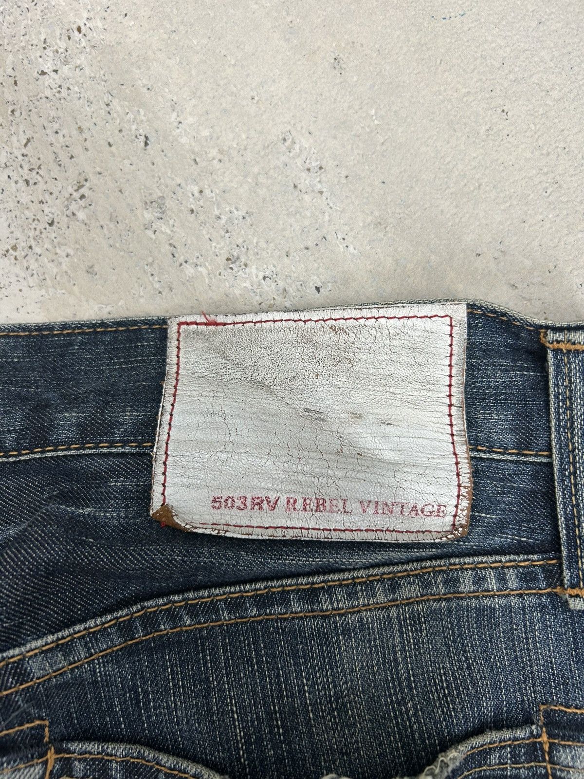 Edwin Edwin 503 Rebel Vintage Japan Washed Denim Whisker Straight Size US 34 / EU 50 - 14 Thumbnail