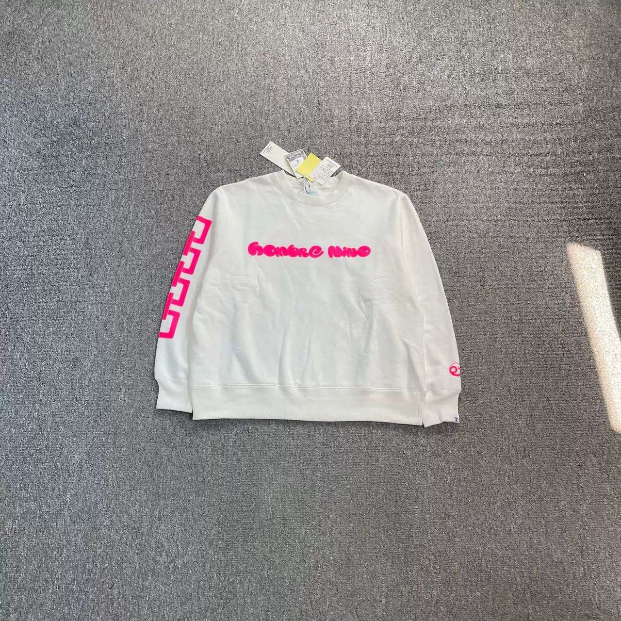Hombre Nino Hombre Nino White Pink Sweatshirt Size US L / EU 52-54 / 3 - 1 Thumbnail