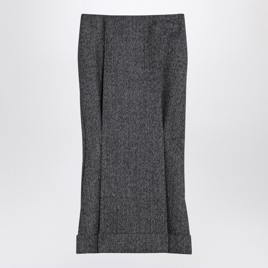 Prada o1d2blof0924 Midi Skirts in Grey Size 30" / US 8 / IT 44 - 1 Thumbnail
