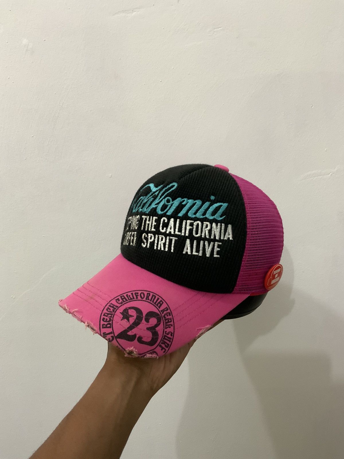 If Six Was Nine California Real Surf Distressed Style Trucker Hat Size ONE SIZE - 1 Thumbnail